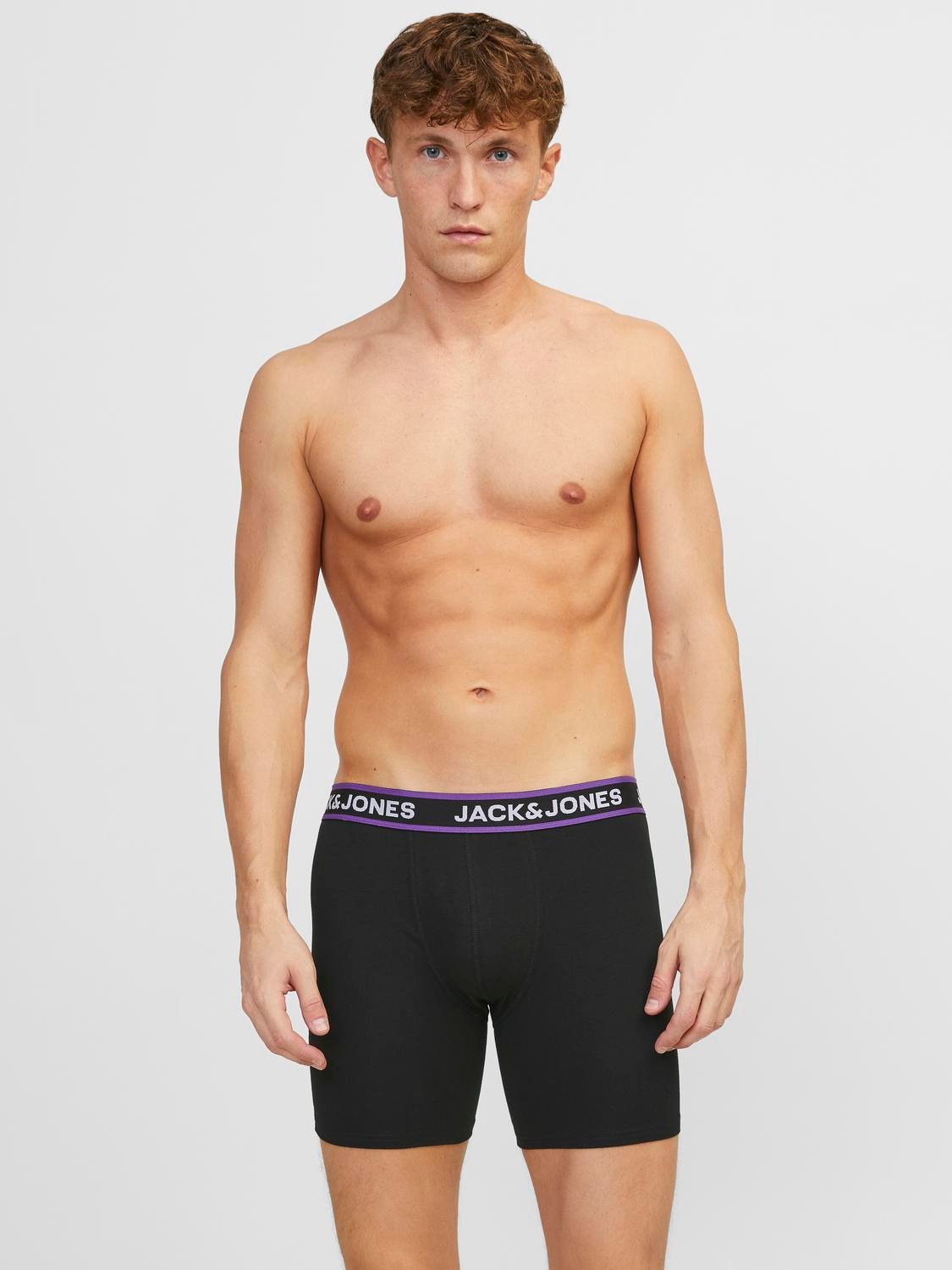 Jack & Jones Boxershorts »JACLIME SOLID BOXER BRIEFS 5 PACK«