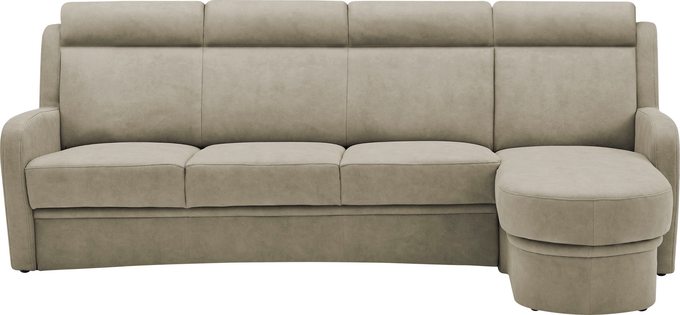 VILLA BECK Ecksofa »Varese L-Form«, (2 St.), Kopfteilverstellung, wahlweise mit Sitzvorzug, in Sitzhöhe 49 cm