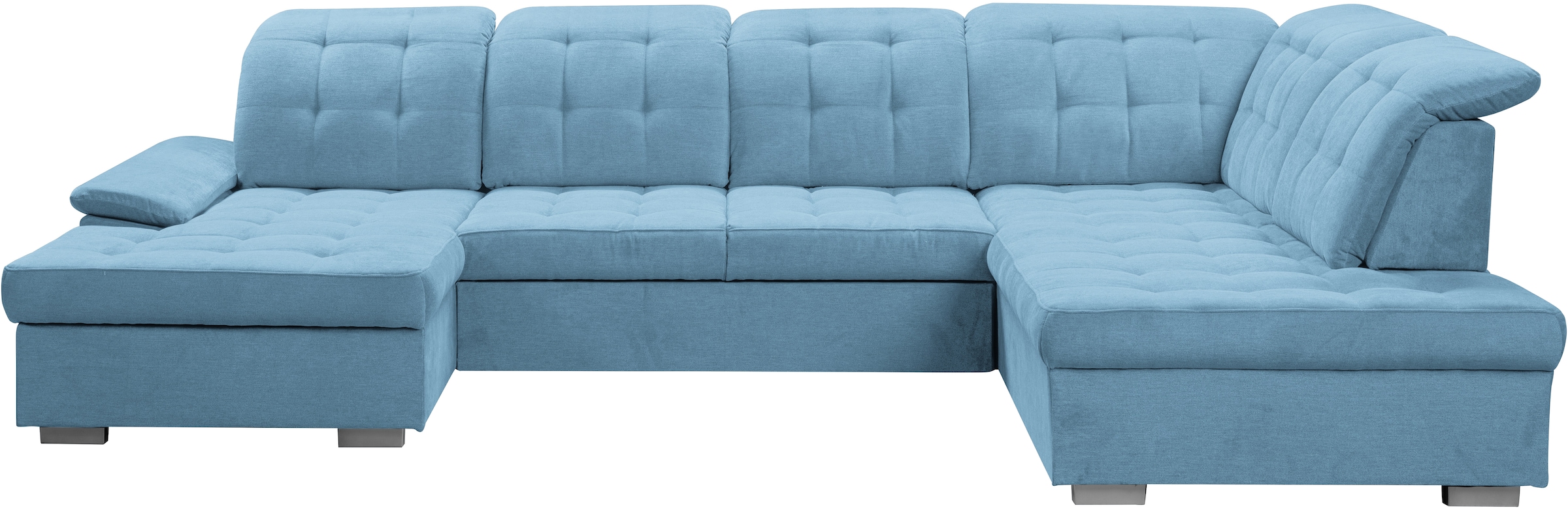 WERK2 Wohnlandschaft »Kordula-New U-Form«, Sofa in U-Form mit Schlaffunktion & Bettkasten, Schlafcouch