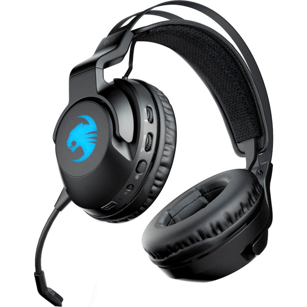 ROCCAT Gaming-Headset »Elo 7.1 Air - Kabelloses Surround-Sound RGB PC Gaming Headset«, Mikrofon abnehmbar-Rauschunterdrückung