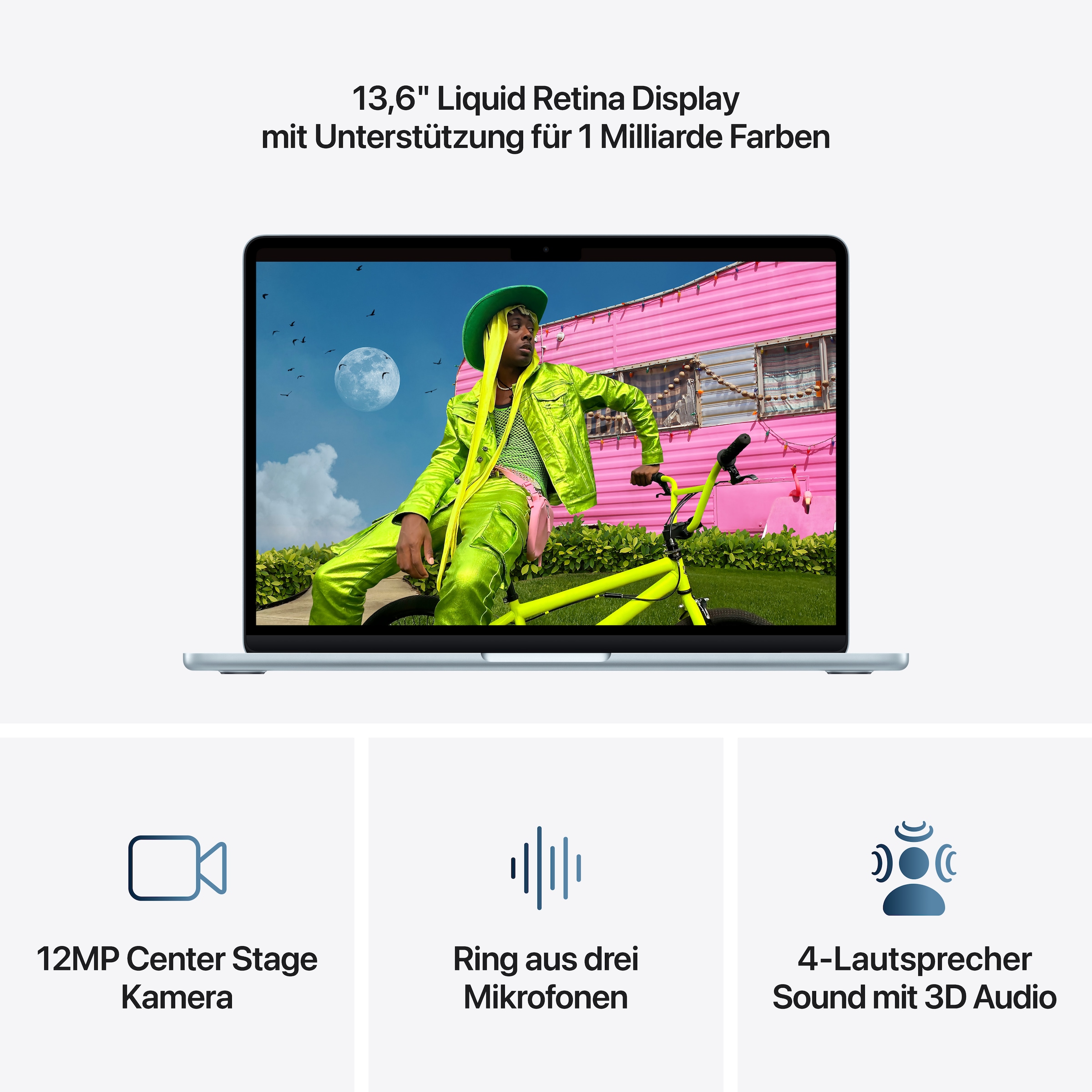 Apple Notebook »MacBook Air 13" CTO« 34,46 cm / 13,6 ″ Apple M5 10-Core GPU 2.000 GB SSD