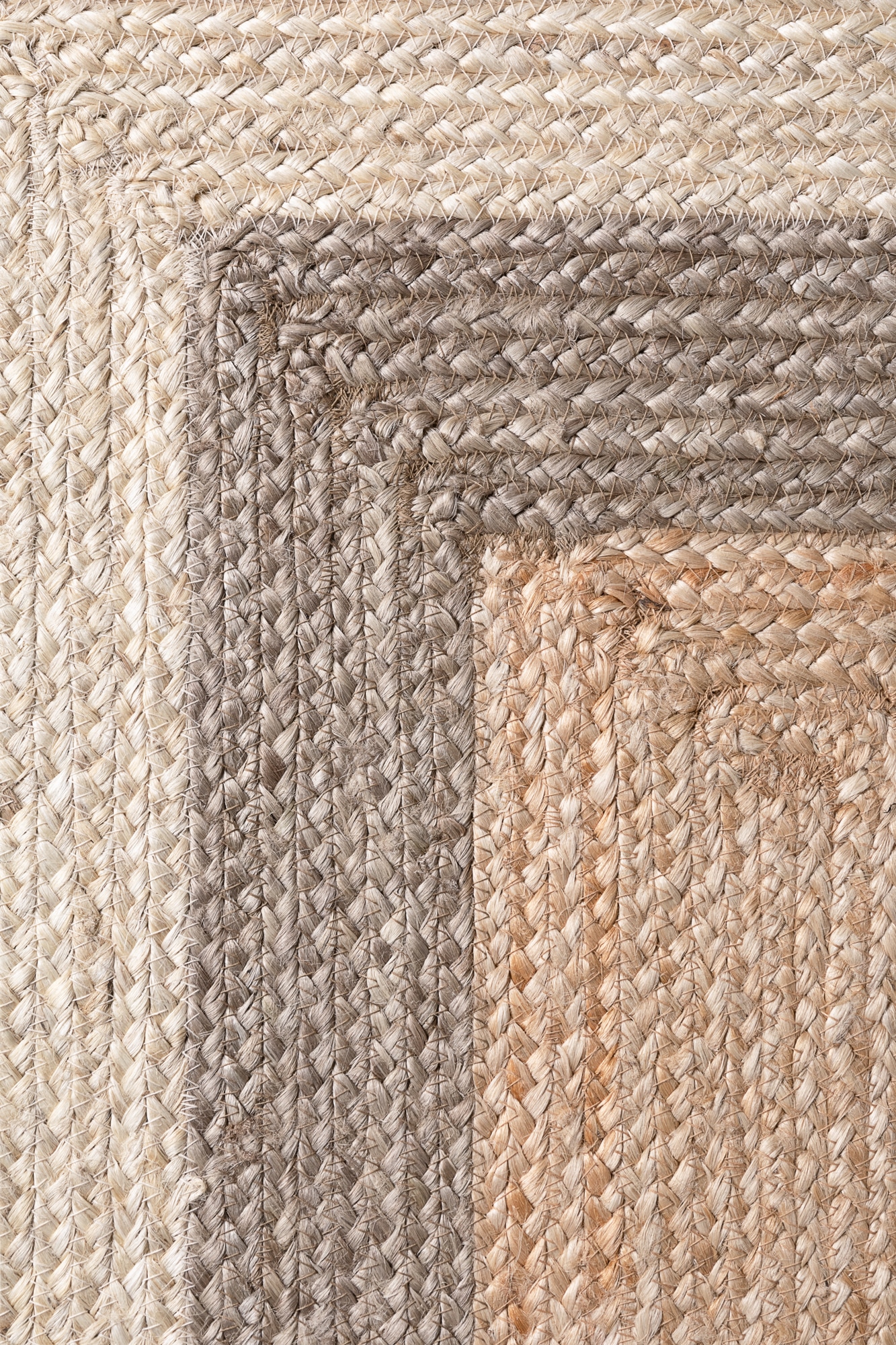HANSE Home Teppich »Juno Fusion  Juteteppich« rechteckig 9 mm Höhe Jute, Shape, Handgemacht, Wohnzimmerteppich, Naturteppich, Wohnzimmer