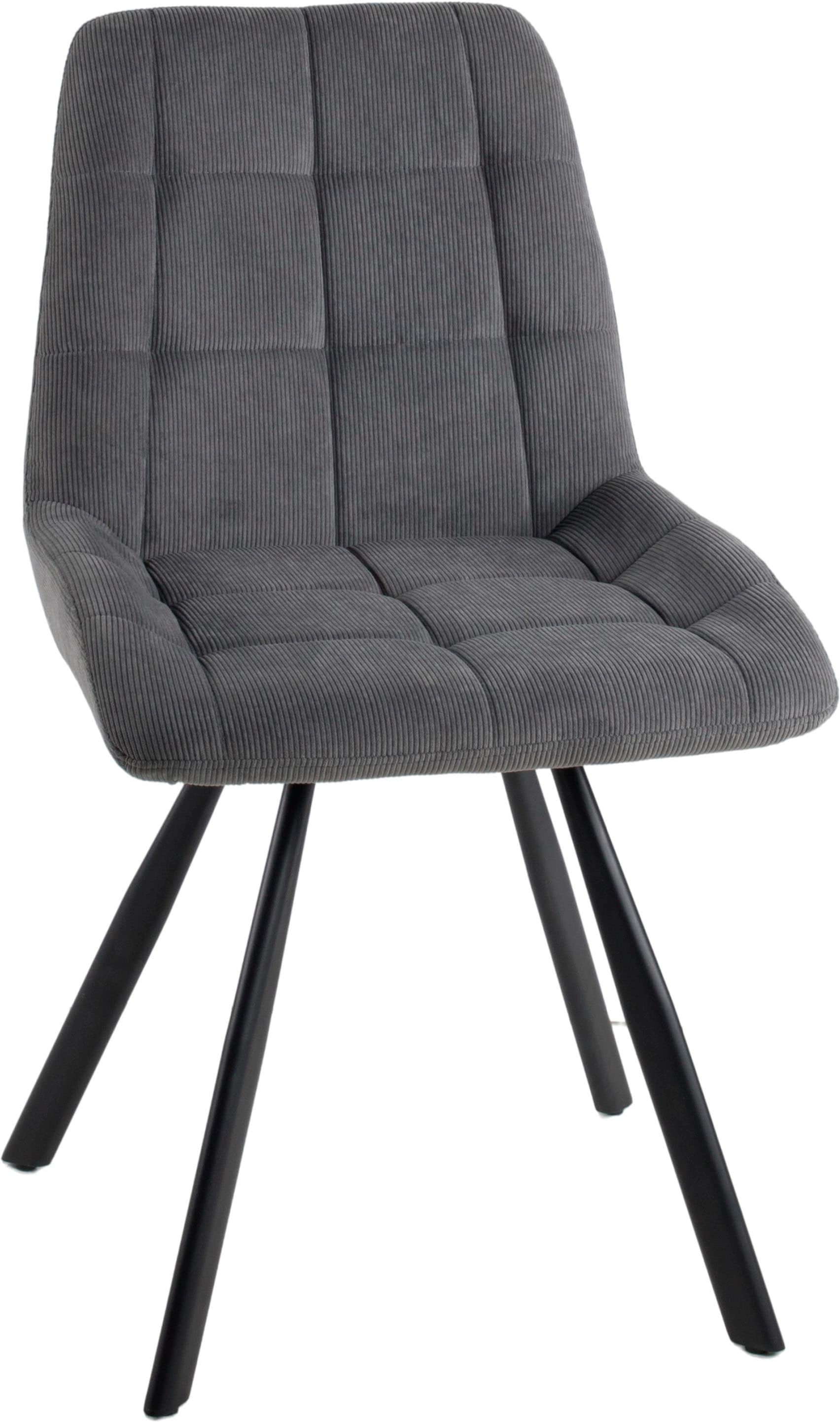 Duo Collection Esszimmerstuhl »Elli Esszimmerstuhl, 4er-Set«, (Set), 4 St., Cord, robuster Kord Bezug, gesteppte Polsterung, bis 110 kg belastbar