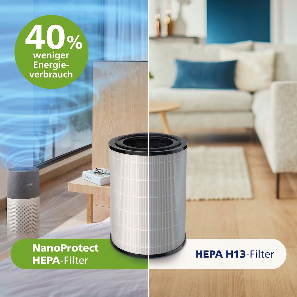 Philips Luftreiniger »AC0820/10 800 Serie«, für 49 m² Räume, für Allergiker geeignet