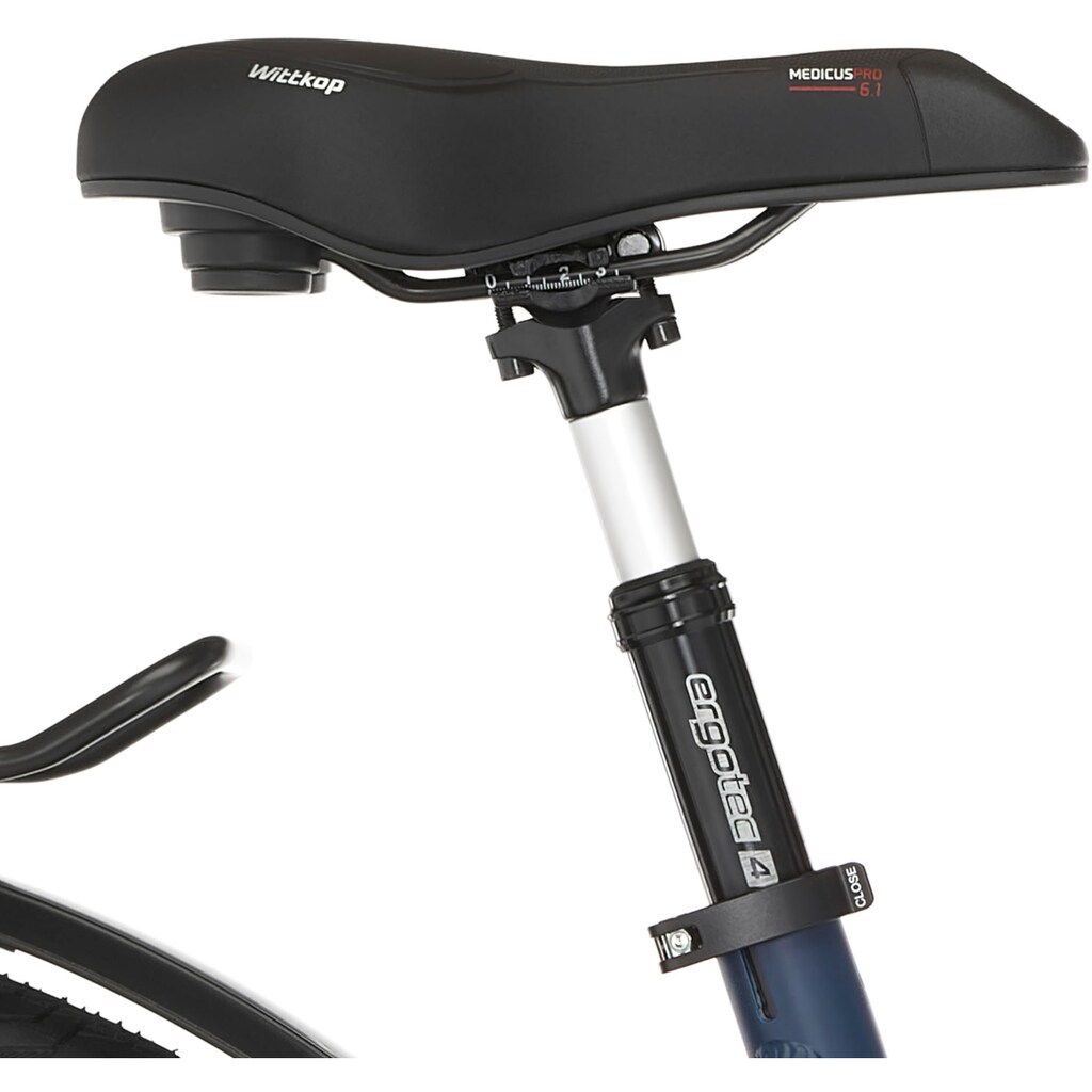 FISCHER Fahrrad E-Bike »VIATOR 8.0i Damen 43«, 12 Gang, SRAM, Eagle SX, Mittelmotor 250 W, (mit Akku-Ladegerät-mit Werkzeug-mit Faltschloss)