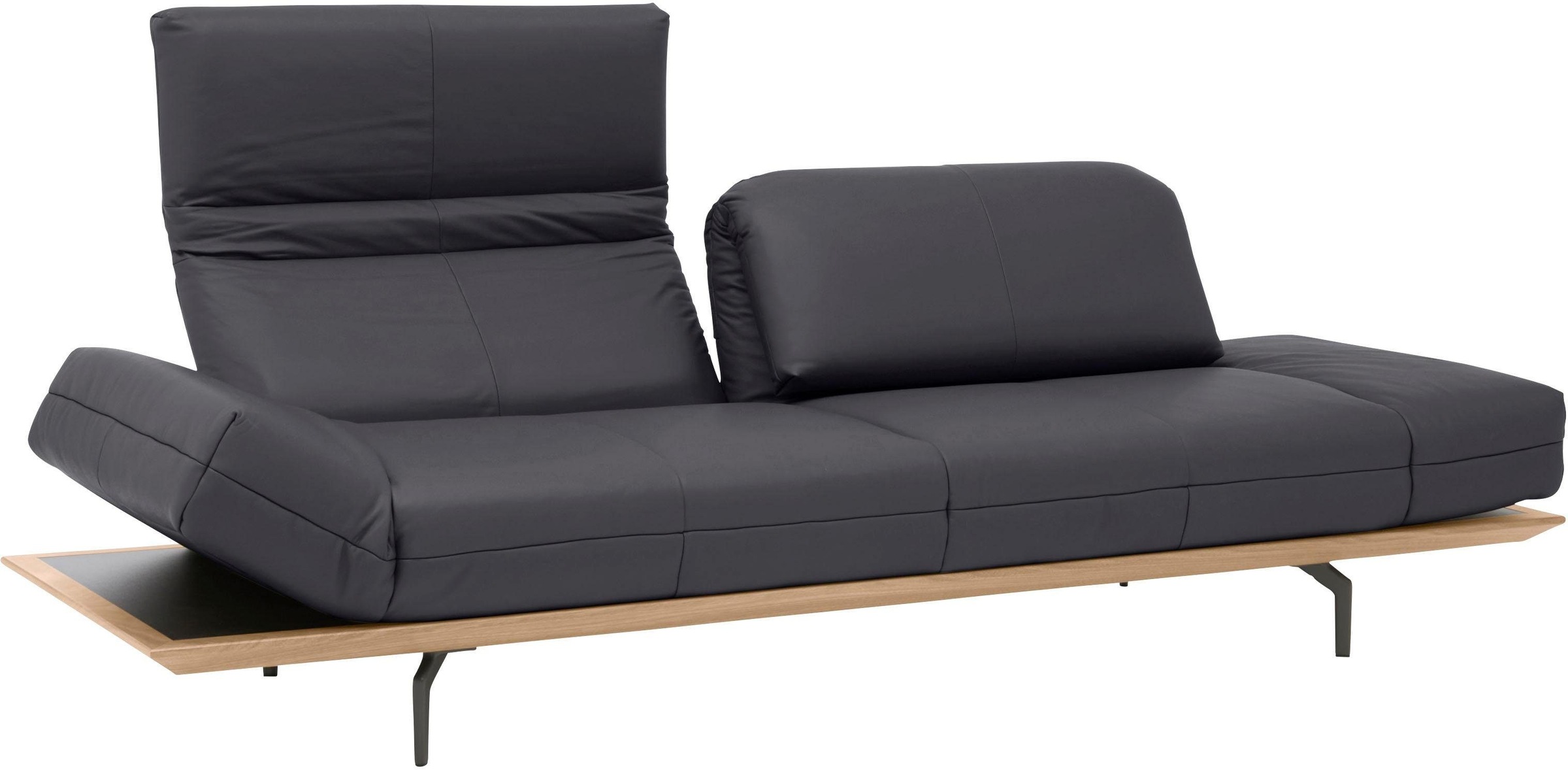 Creation BY ROLF BENZ 3-Sitzer »CR.420, Designsofa, Loungesofa«, in 2 Qualitäten, Holzrahmen in Eiche Natur oder Nußbaum, Breite 232 cm