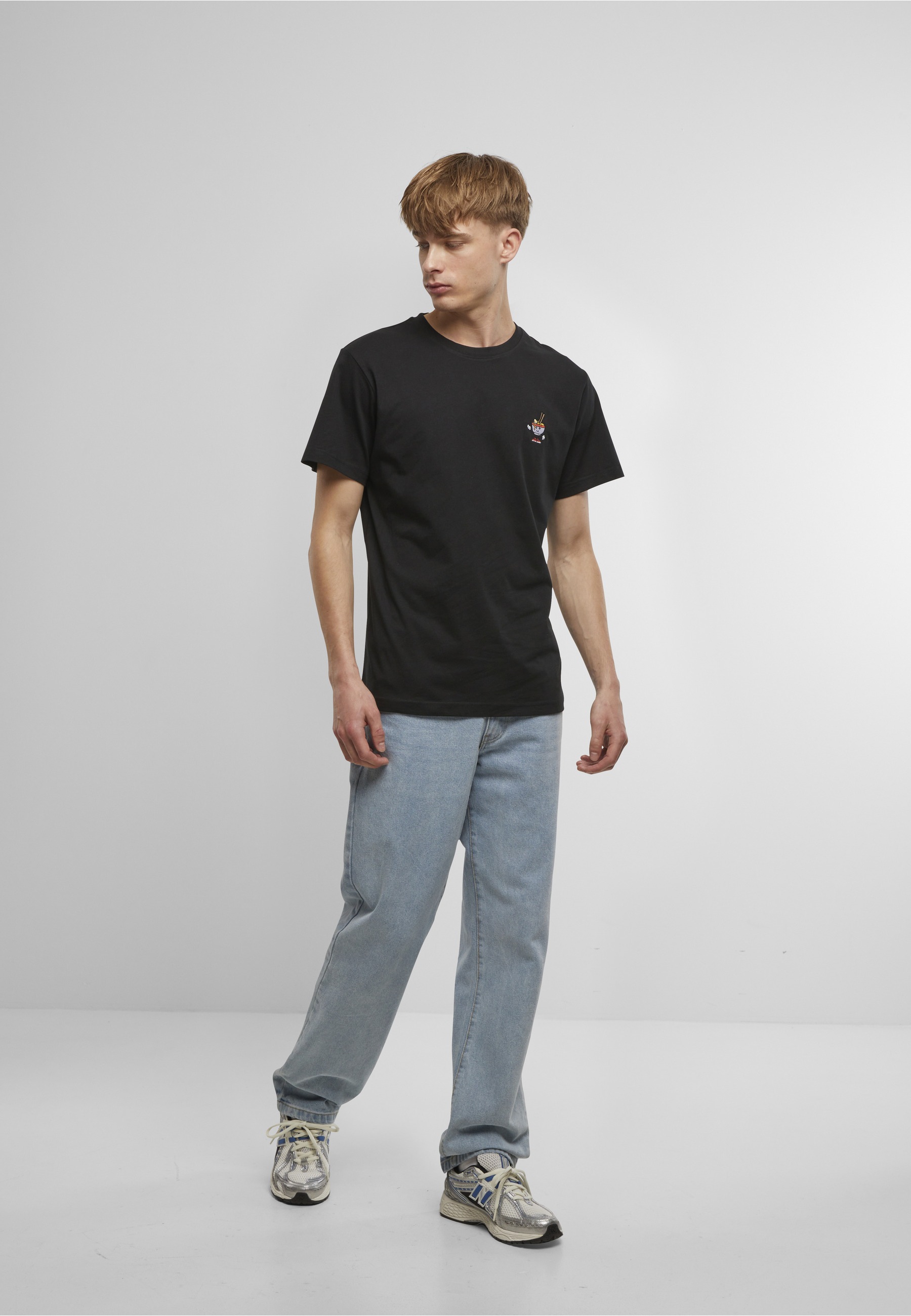 MisterTee T-Shirt »MisterTee Herren Peace Noodles Tee EMB« 1 Stk.