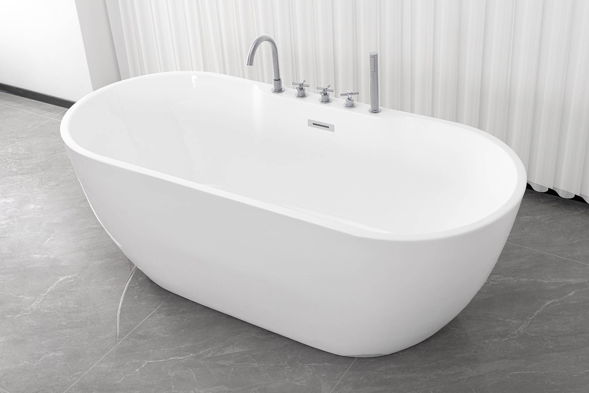 Sanotechnik Badewanne »ARUBA«, 170x75x58 cm, inklusive chromfarbener Armatu günstig online kaufen