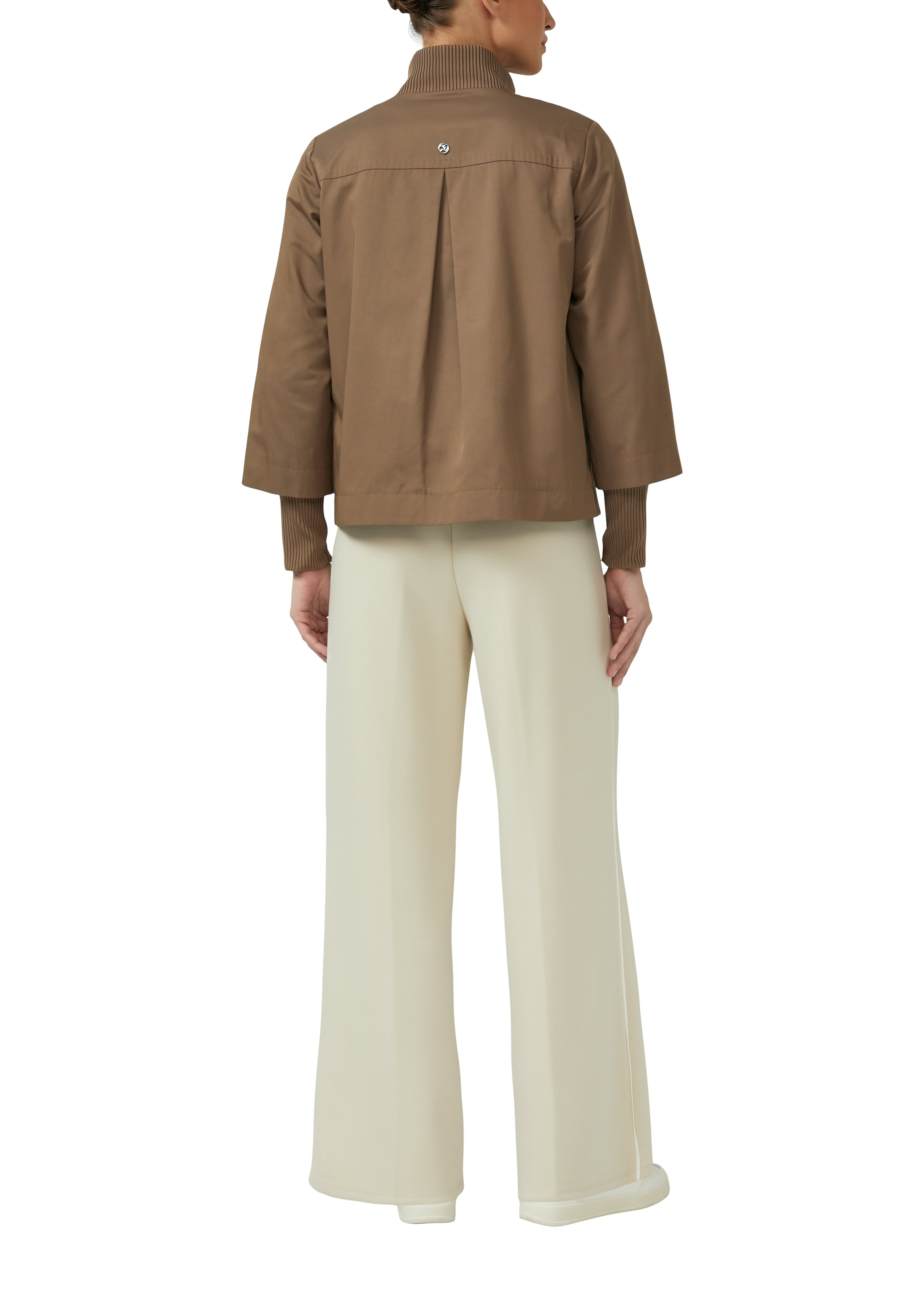 s.Oliver BLACK LABEL Kurzjacke ohne Kapuze mit Stehkragen und Knopfleise