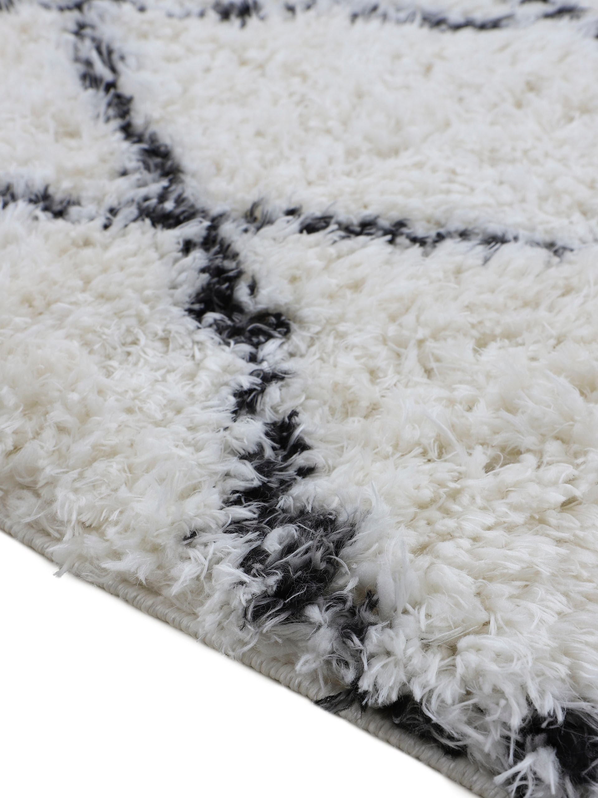 carpetfine Hochflor-Teppich »Eddy«, rund, 30 mm Höhe, Shaggy Langflor mit Fransen, starke Größenauswahl, Wohnzimmer