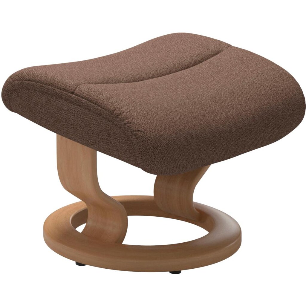 Stressless® Relaxsessel »View«, (Set, Relaxsessel mit Hocker), mit Classic Base, Größe M,Gestell Eiche