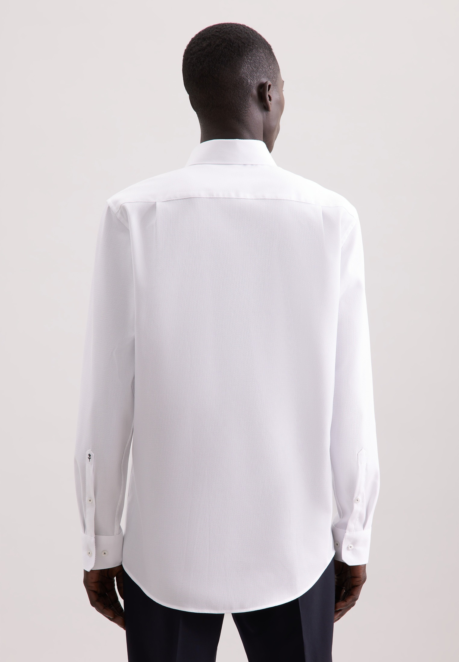 seidensticker Businesshemd »Schwarze Rose«, Regular 1/1 Covered-Button-Down-Kragen Struktur