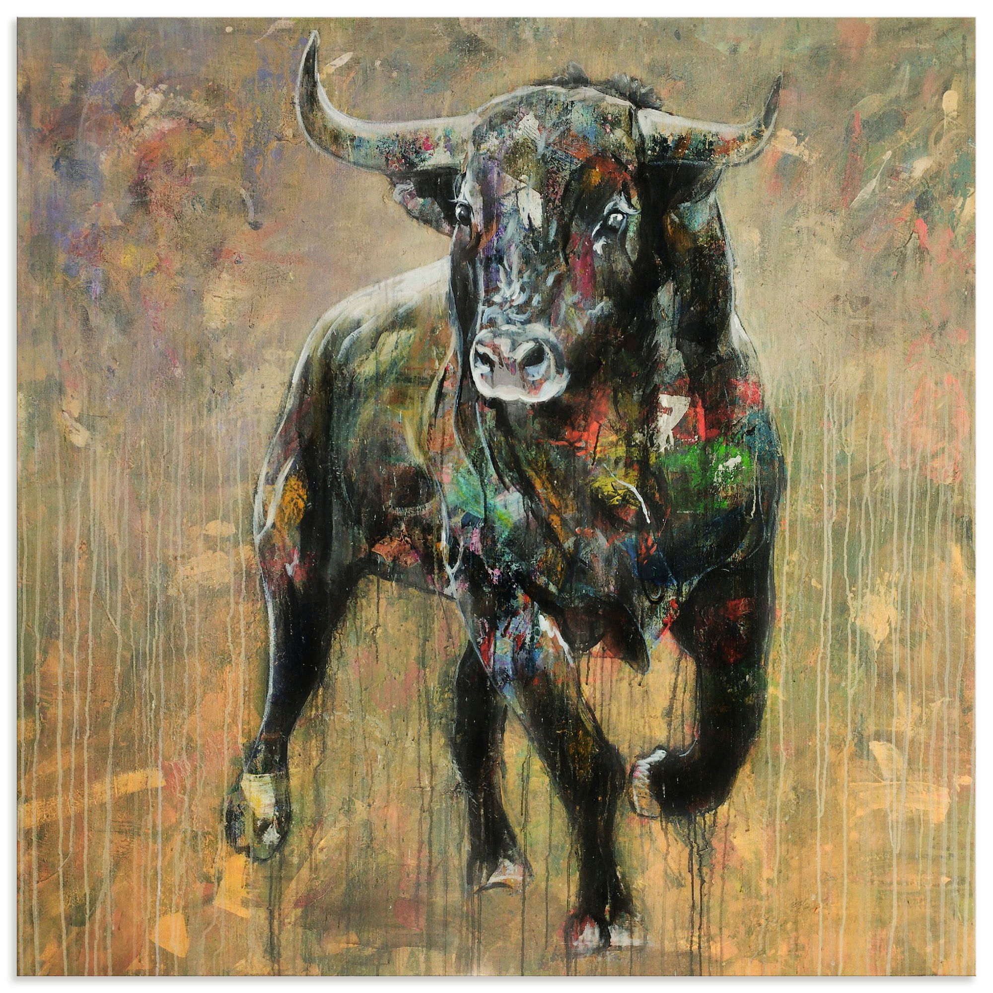 Wandbild ARTLAND "Der Moment der Entscheidung", farbe bild(er): braun, B:50cm H:50cm