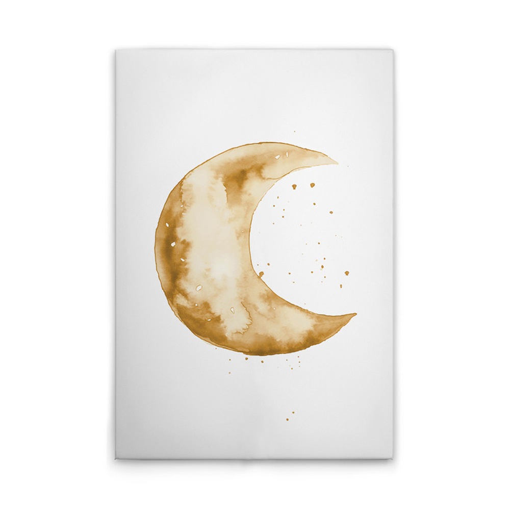 A.S. Création Leinwandbild »Golden Crescent - Wandbild Weiß Gelb Gold Keilr günstig online kaufen