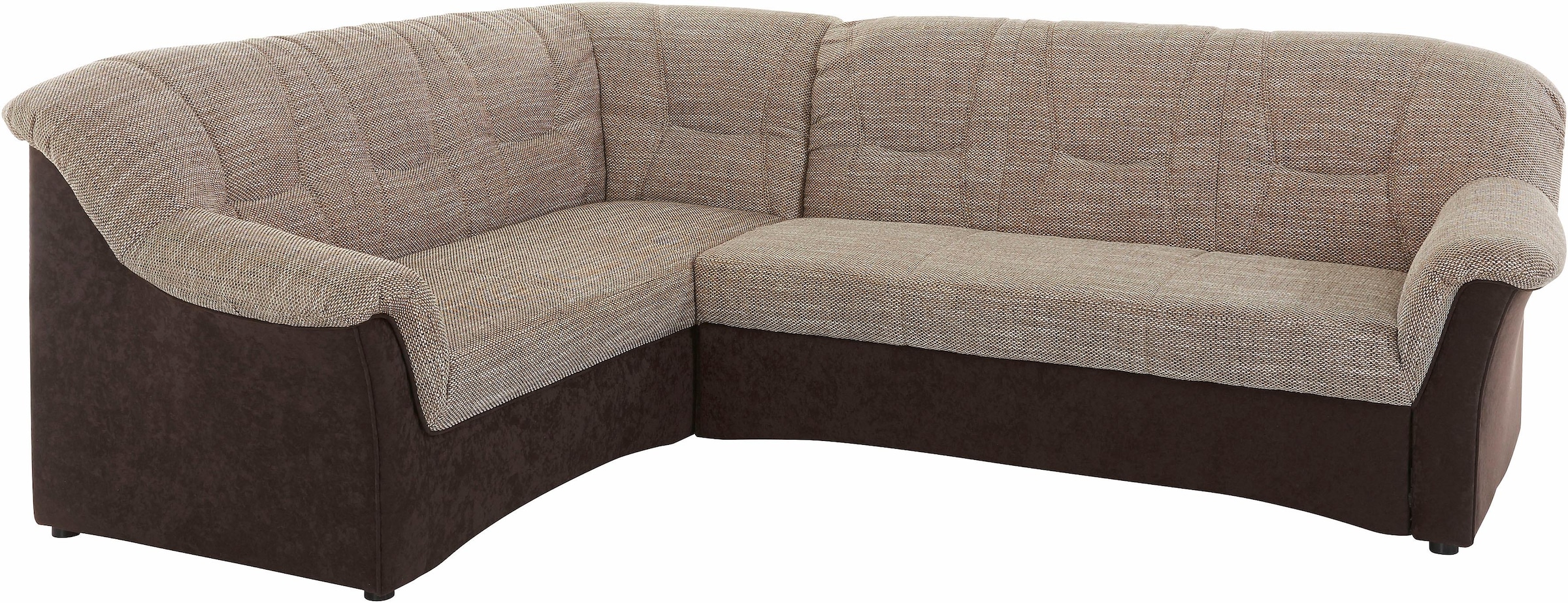 DOMO collection Ecksofa »Sarafina zeitlos und komfortabel, optional mit Federkern, L-Form«, wahlweise mit Bettfunktion