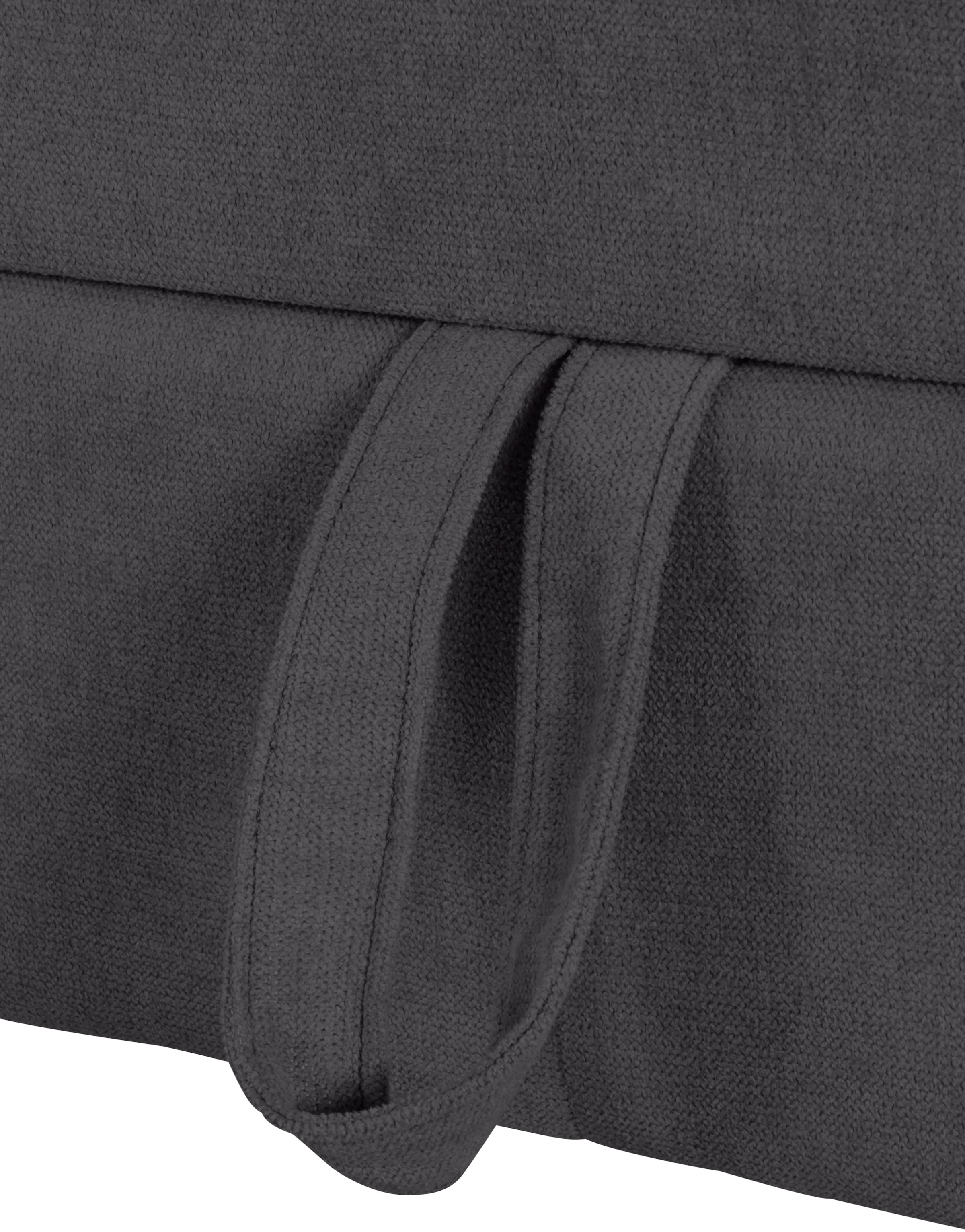 COTTA Ecksofa »Chef L-Form«, mit Kopfteilverstellung, edle Metallkufen, wahlweise mit Bettfunktion