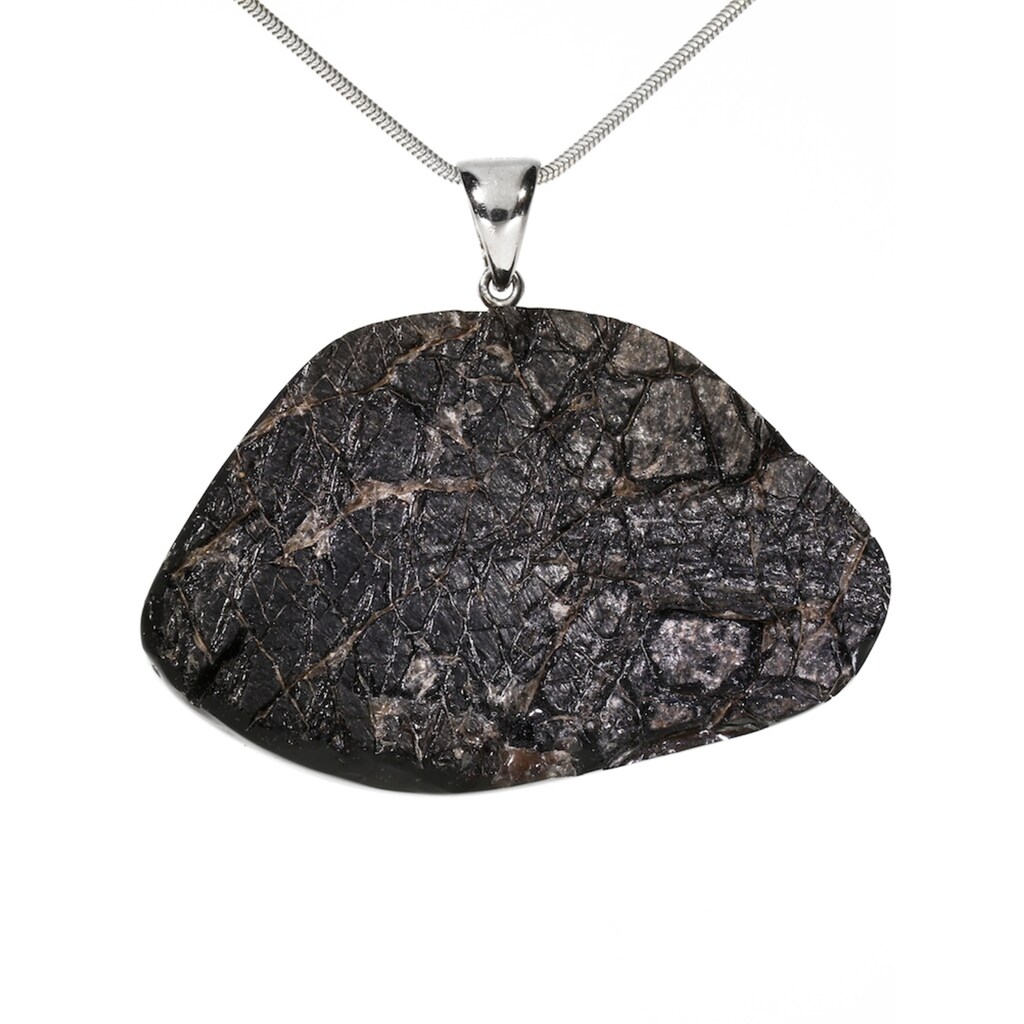 Adelia´s Kettenanhänger »Obsidian 925 Silber Edelstein Anhänger«, Steinschmuck ist Naturschmuck