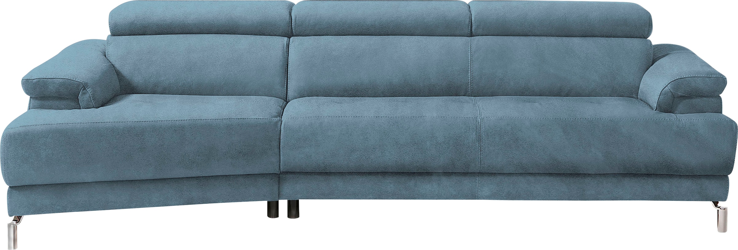 Egoitaliano Ecksofa »Soul, extravagantes Designsofa, Megasofa, super bequem, tolle Details« mit Trapez-Abschlußelement, inkl verstellbarer Kopfteile