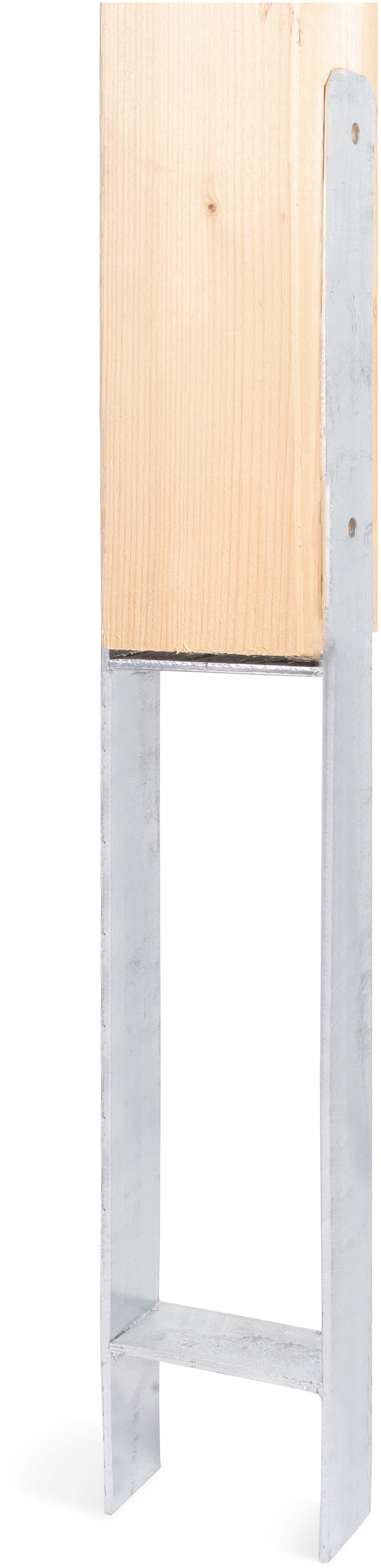 Alberts H-Pfostenanker Materialstärke 6 mm, lichte Breite 121 mm, Höhe 800 günstig online kaufen