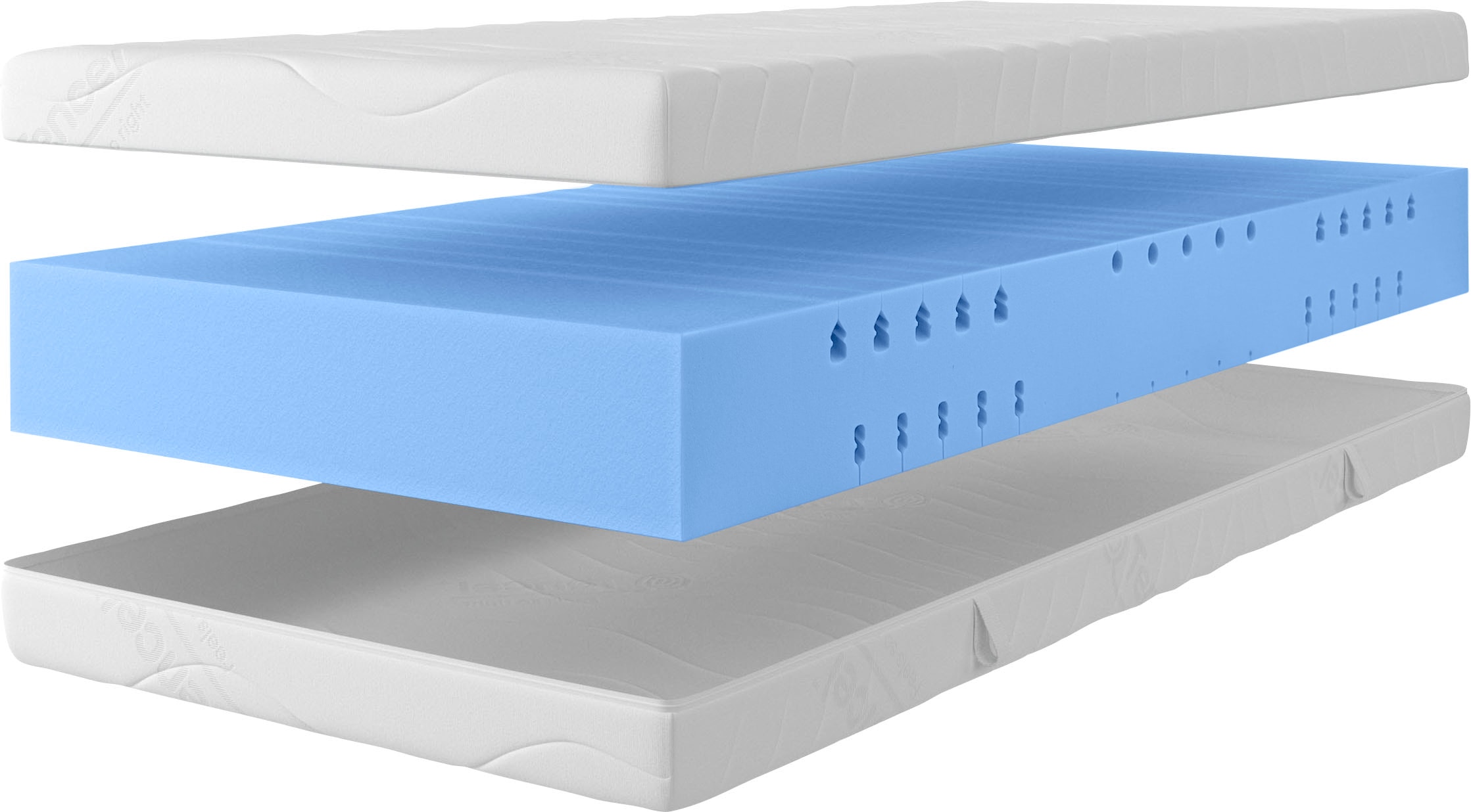 OTTO home Komfortschaummatratze »Tornby, 90x200 cm, 140x200 cm & weitere Größen, atmungsaktiv« 21 cm hoch Raumgewicht: 39 kg/m³ 1 Stk. tlg. Wendematratze H2+3/H3+4/H4+5, ergonomisch, langlebige Qualität (RG 39)