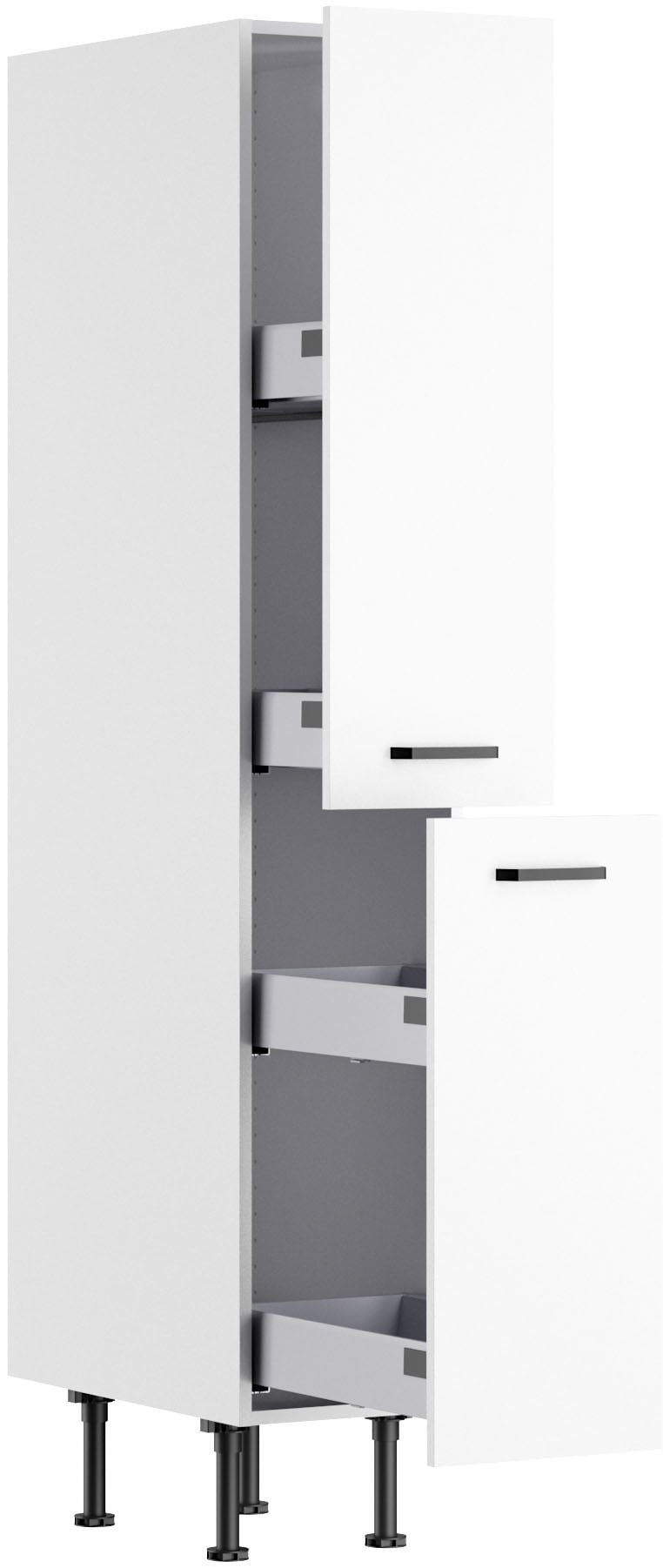KOCHSTATION Apothekerschrank »KS-Paula« 30 cm breit, 176 cm hoch, 2 Auszüge, 4 Ablagen
