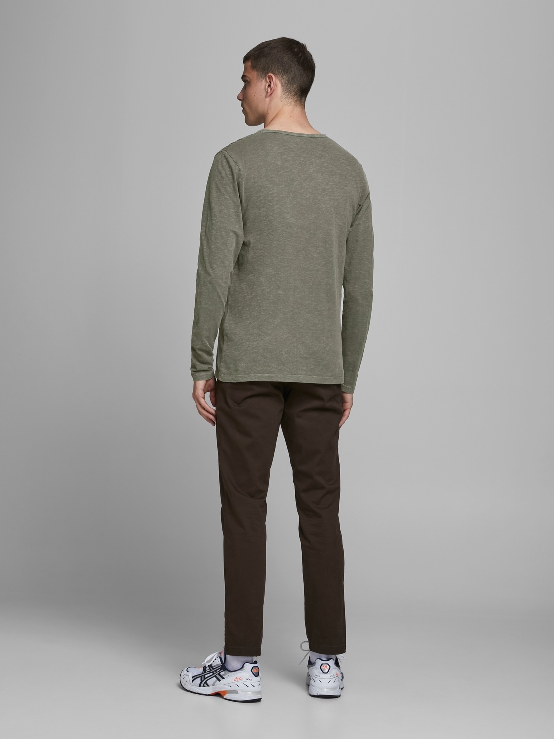 Jack & Jones Langarm-Poloshirt »JJESPLIT NECK TEE LS NOOS«