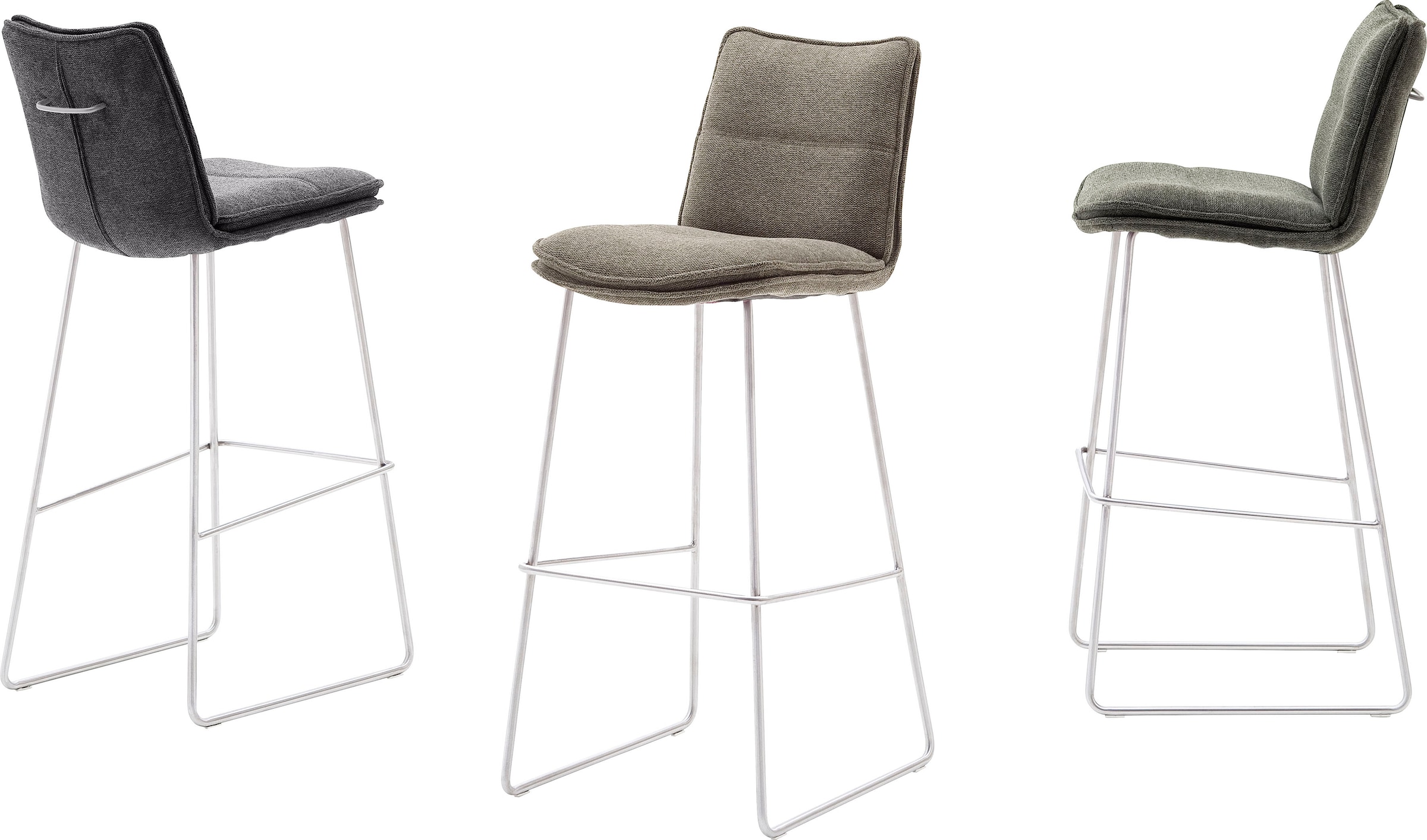 MCA furniture Barhocker »Hampton« Set, 2-er, 2 Stk. tlg. Barstuhl 180°drehbar mit Nivellierung, bis 120 Kg belastbar