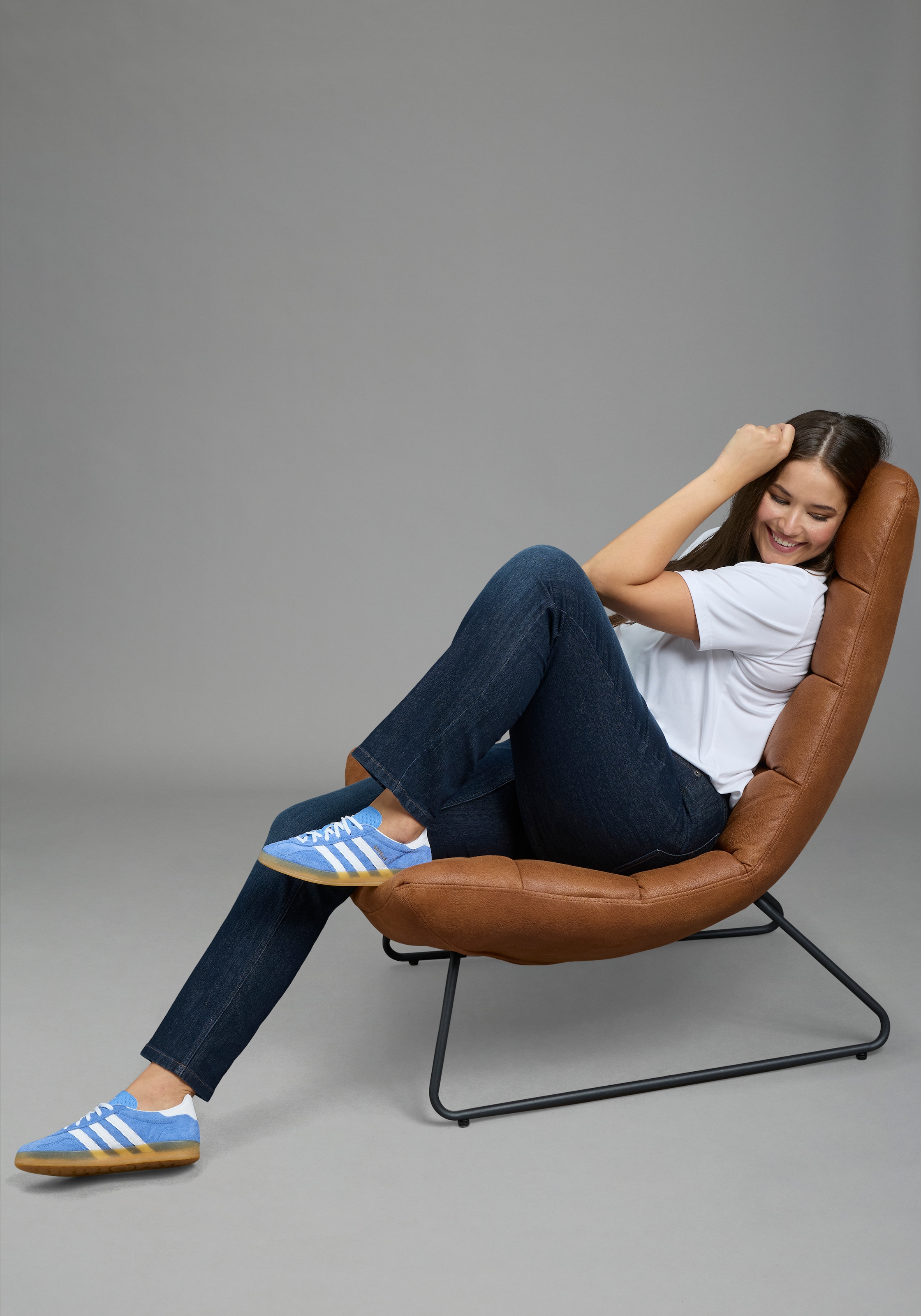 Laura Scott CURVE Gerade Jeans »Große Größen« Straight-Fit, gerader Beinverlauf, hohe Leibhöhe