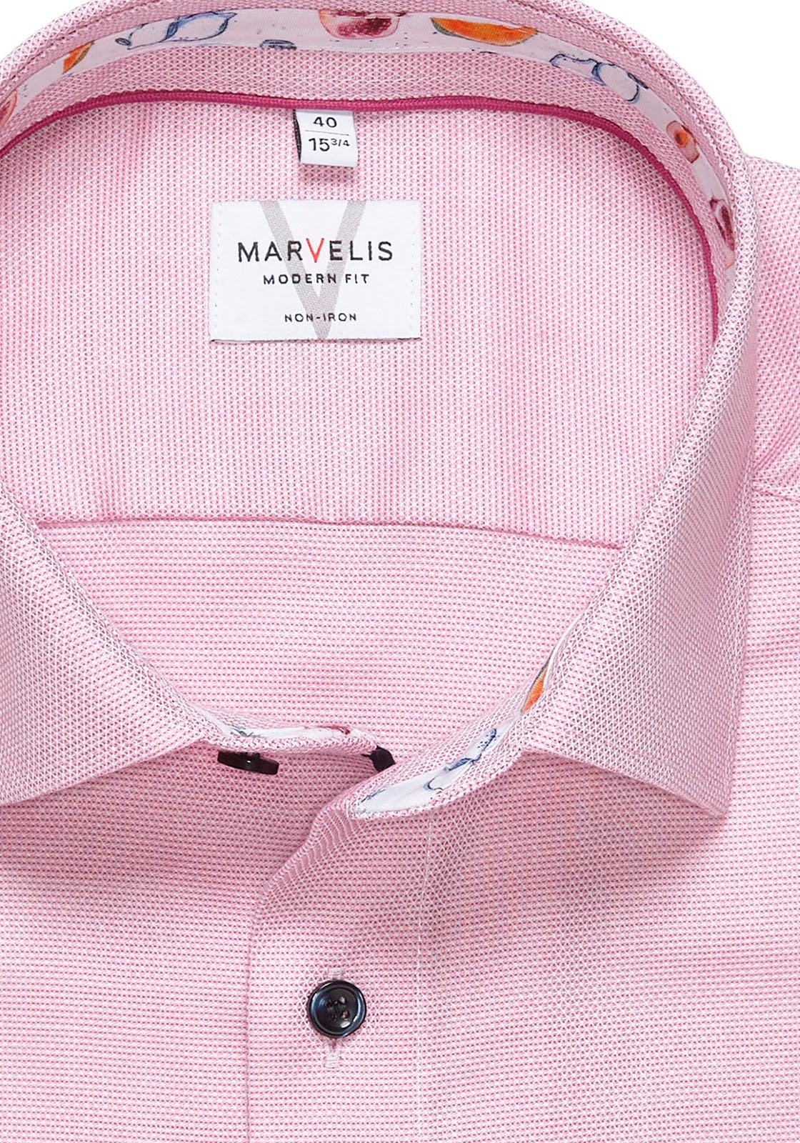MARVELIS Kurzarmhemd modern fit, bügelfrei, Businesshemd
