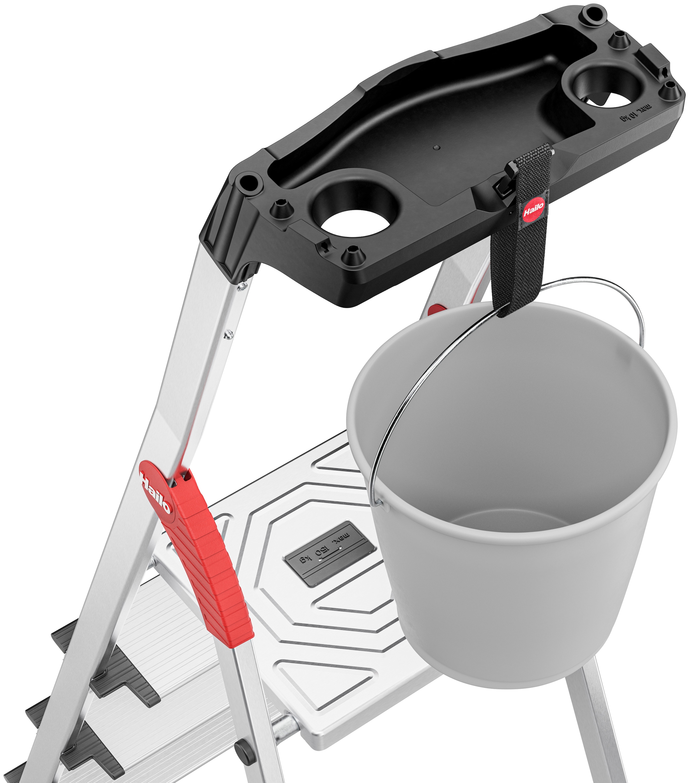 Hailo Stehleiter »L80 ComfortLine«, Alu-Sicherheits-Stehleiter 8 Stufen