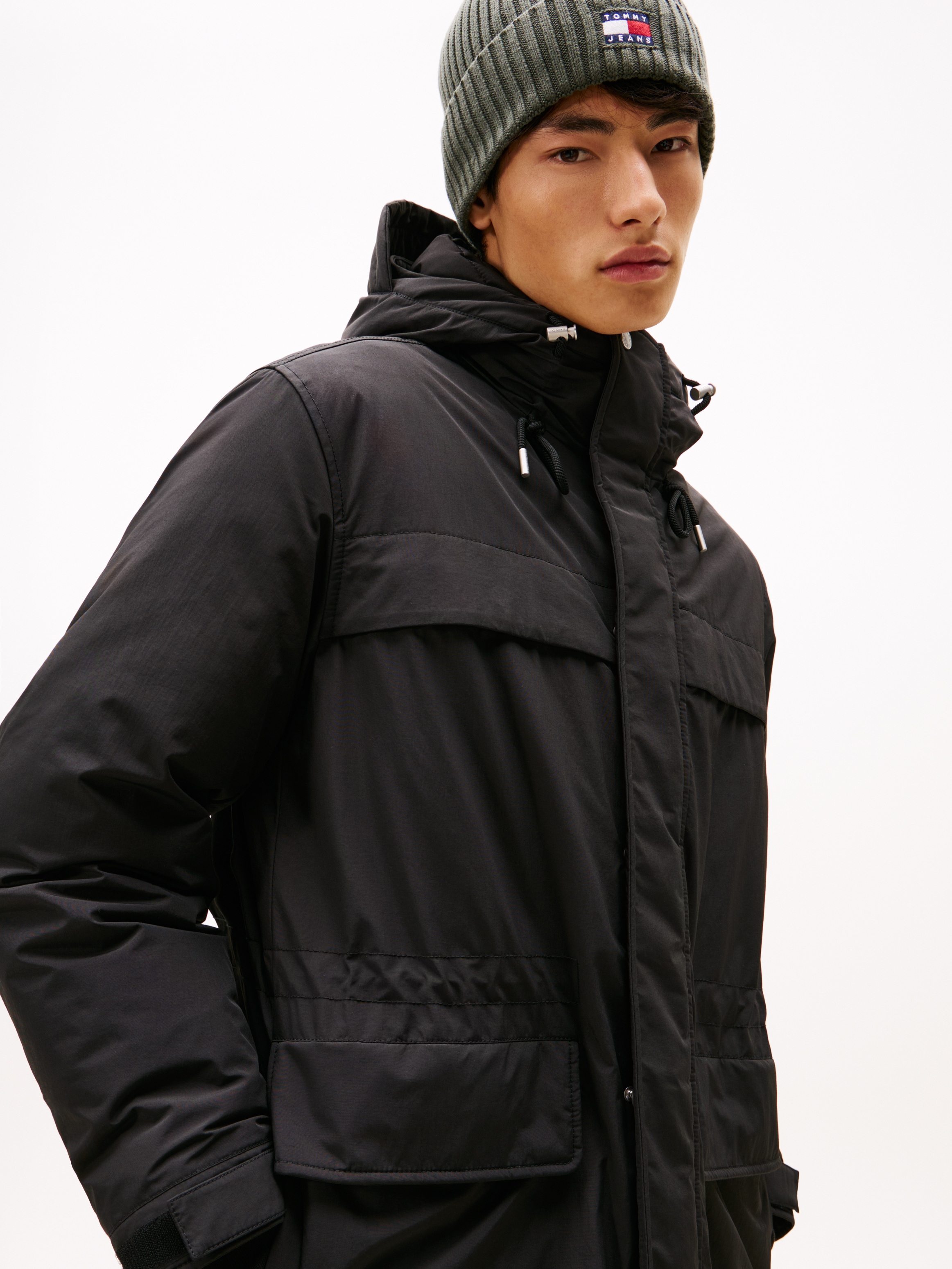 Tommy Jeans Parka »TJM CITY READY« mit Kapuze wasserabweisend, relaxed fit, mit fester Kapuze, Winterjacke