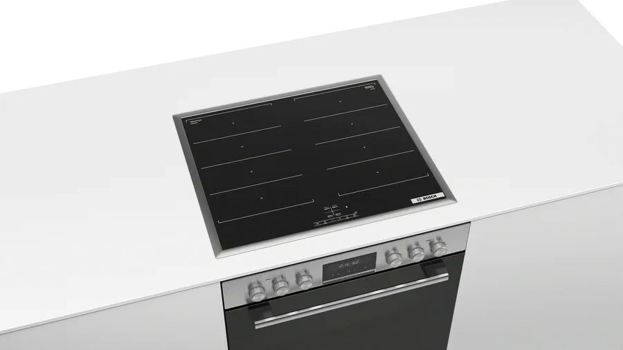 BOSCH Induktions Herd-Set »HEA517BS1«, mit Teleskopauszug nachrüstbar, Hydrolyse