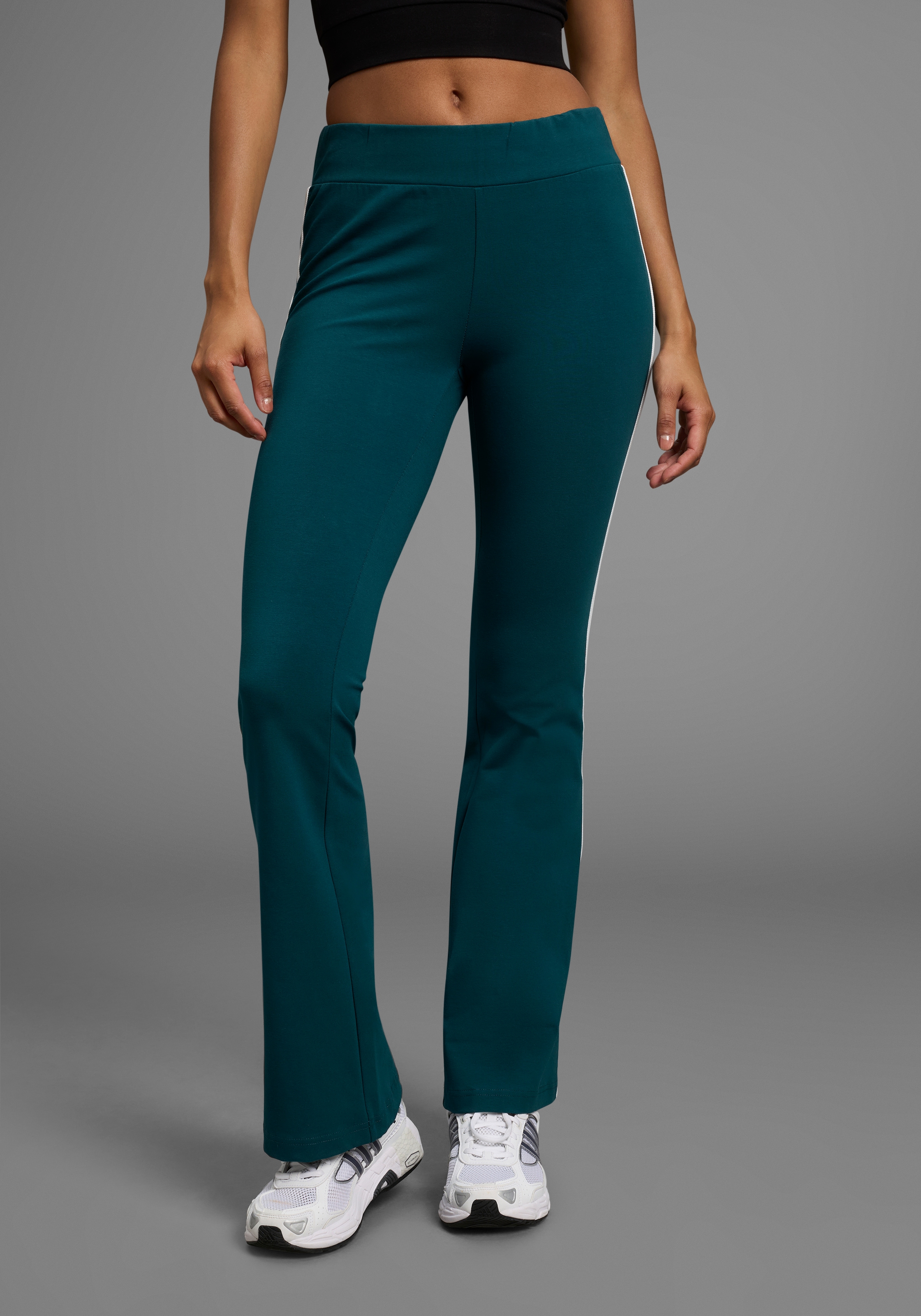Leggings Logo als Reflektorprint, Gr. 36 - N-Gr, Dark Petrol N-Gr