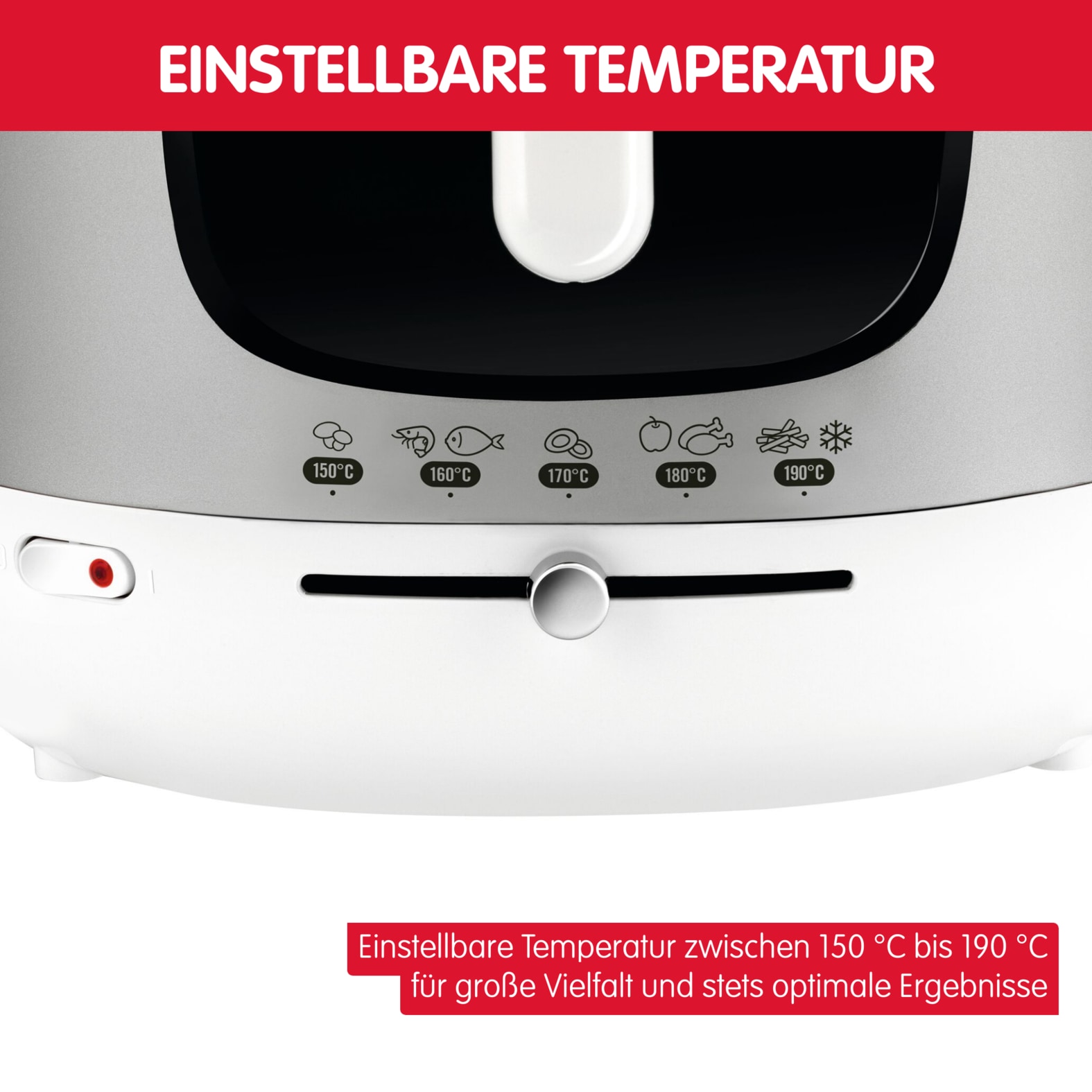 Moulinex Fritteuse »Mega«, 2100 W, einstellbarer Thermostat, Kontrollleuchte, Fritteuse mit Öl, AM4800