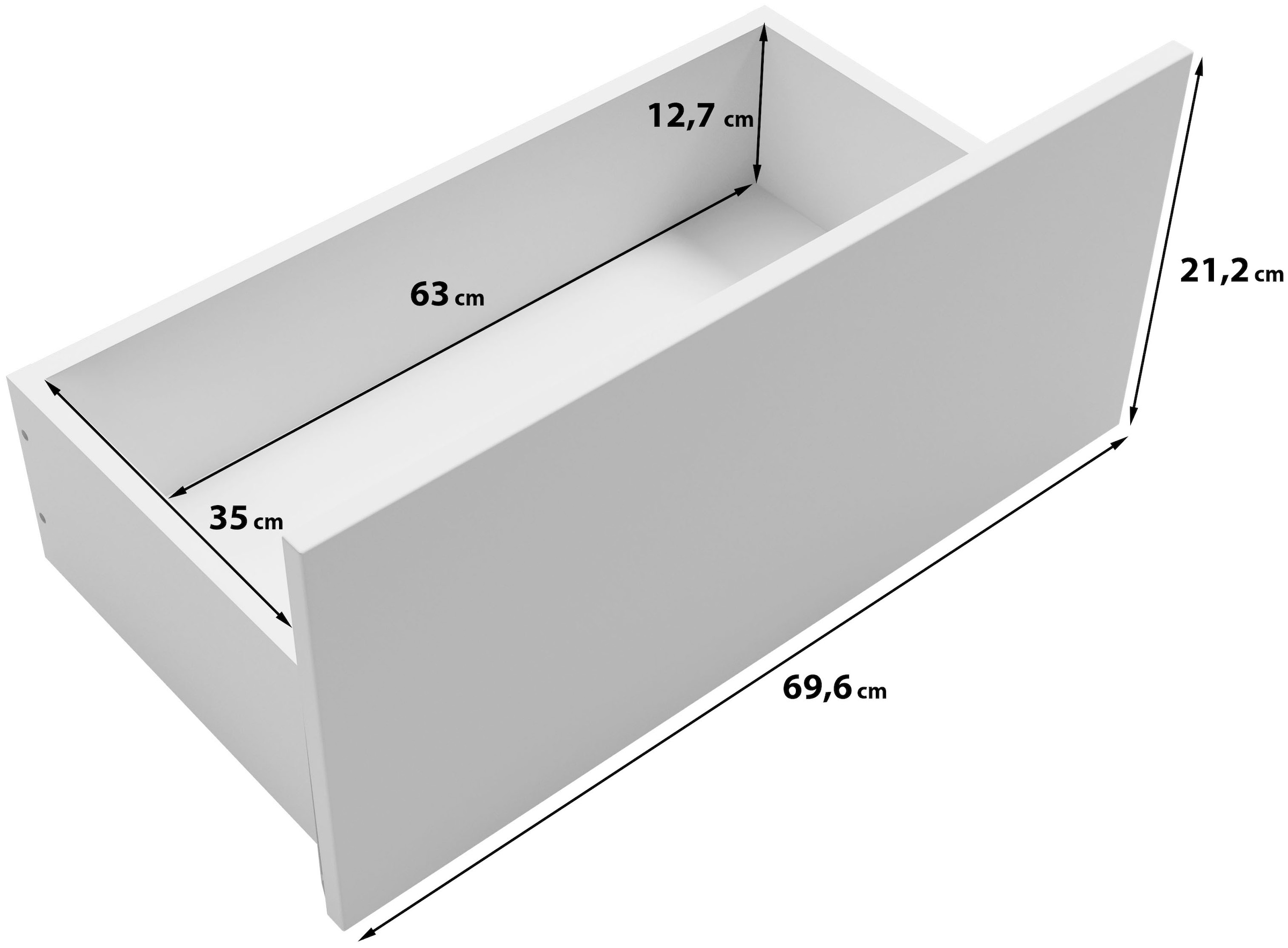 INOSIGN Sideboard »Helsinki, Kommode mit 2 Türen und 3 Schubladen, Breite 150 cm«, (1 St.), Push-to-Open-Schubladen, höhenverstellbare Einlegeböden