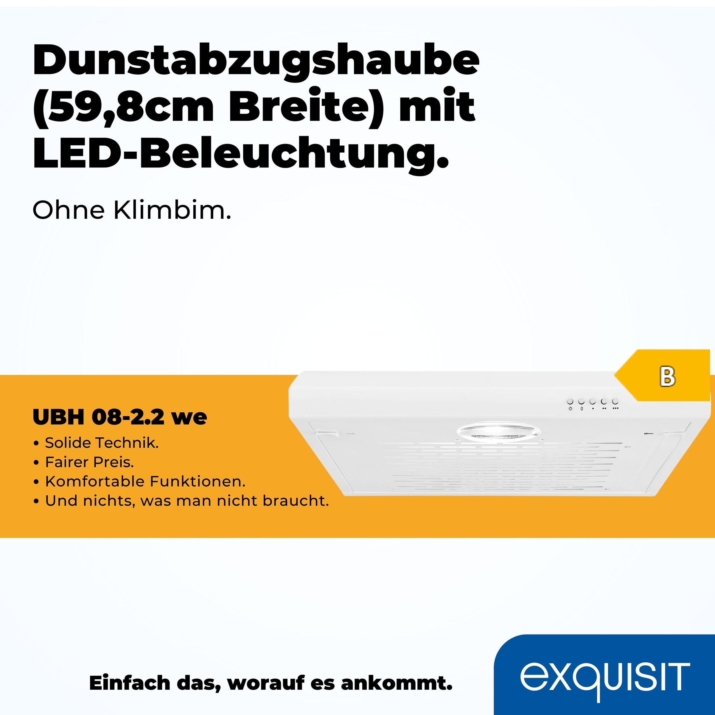 exquisit Unterbauhaube »UBH 08-2.2«