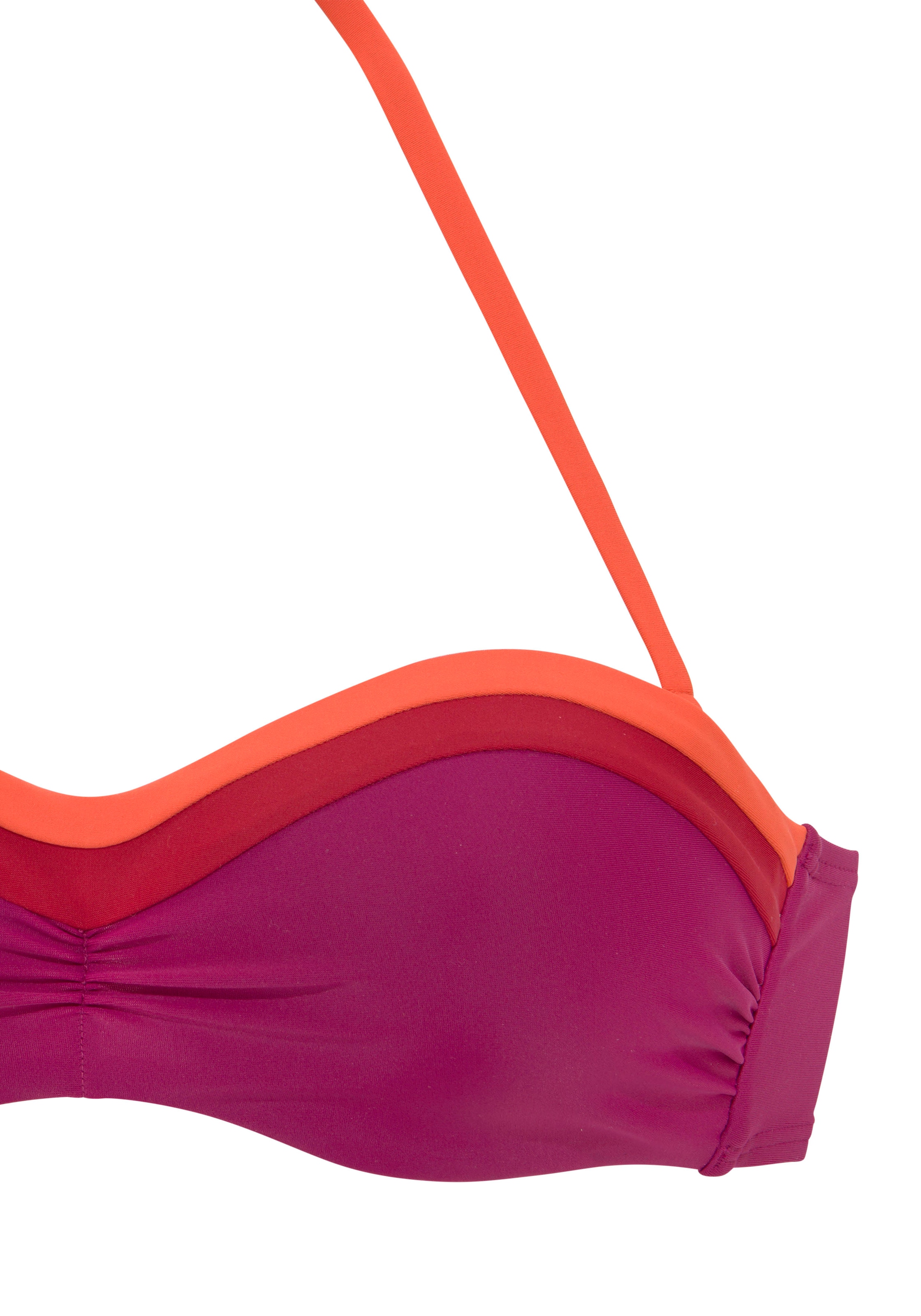 s.Oliver Bügel-Bandeau-Bikini-Top »Yella«, mit kontrastfarbenen Details