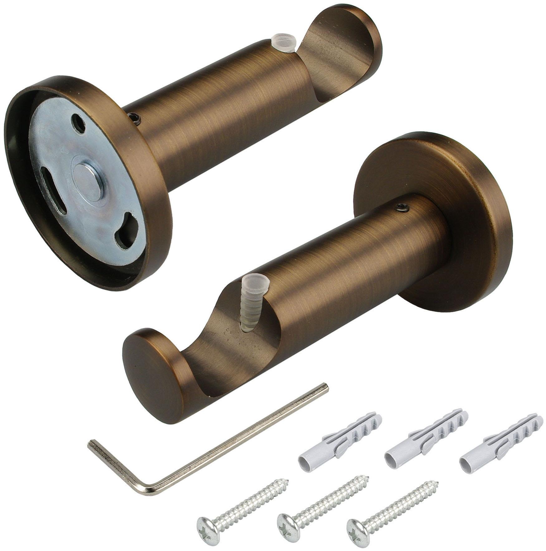 Liedeco Gardinenstange »CELQUADE01SG1L« Ø 25 mm 1 läufig-läufig Fixmaß 1-lä günstig online kaufen