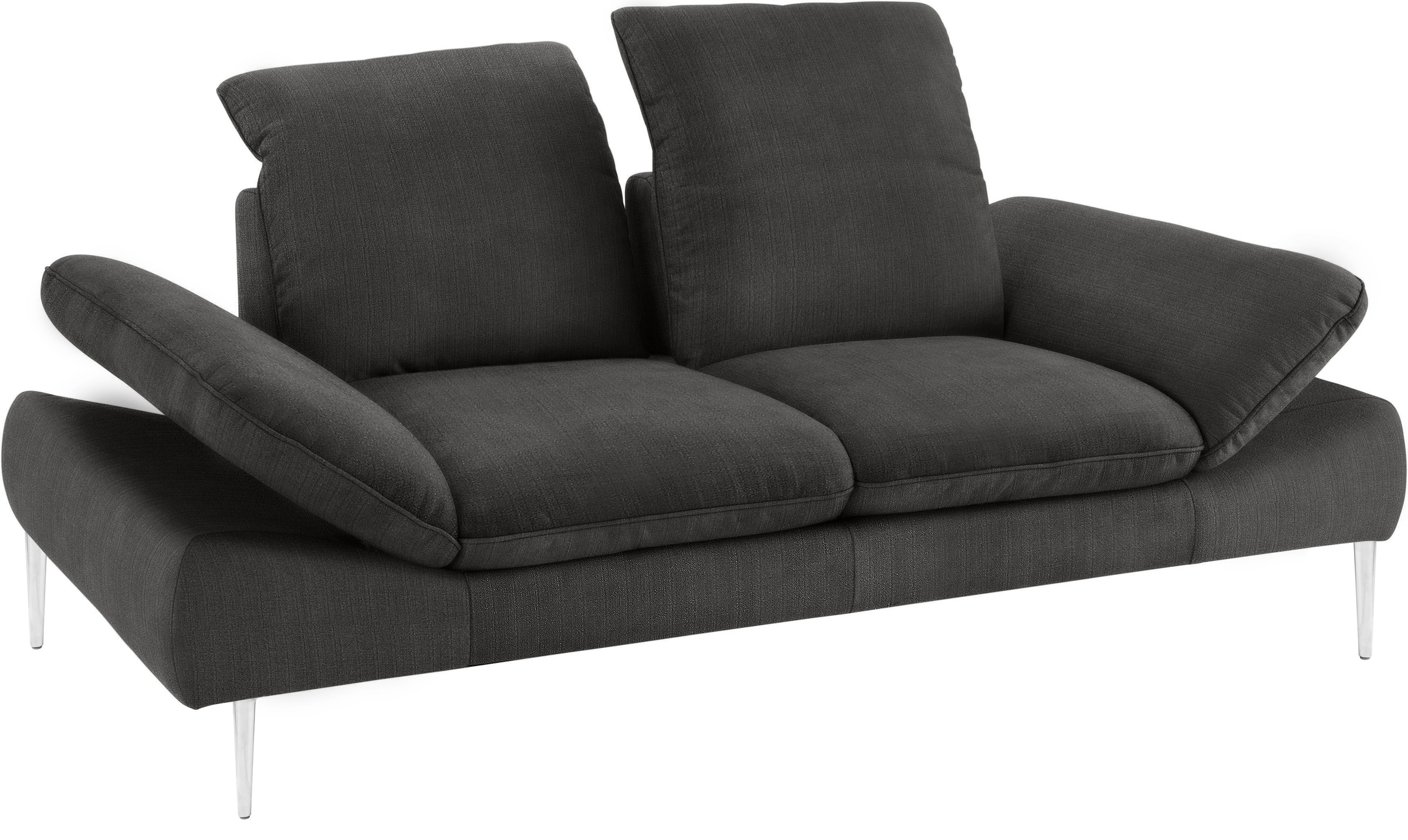 W.SCHILLIG 2,5-Sitzer »enjoy&MORE«, mit Sitztiefenverstellung, Füße silber matt, Breite 232 cm