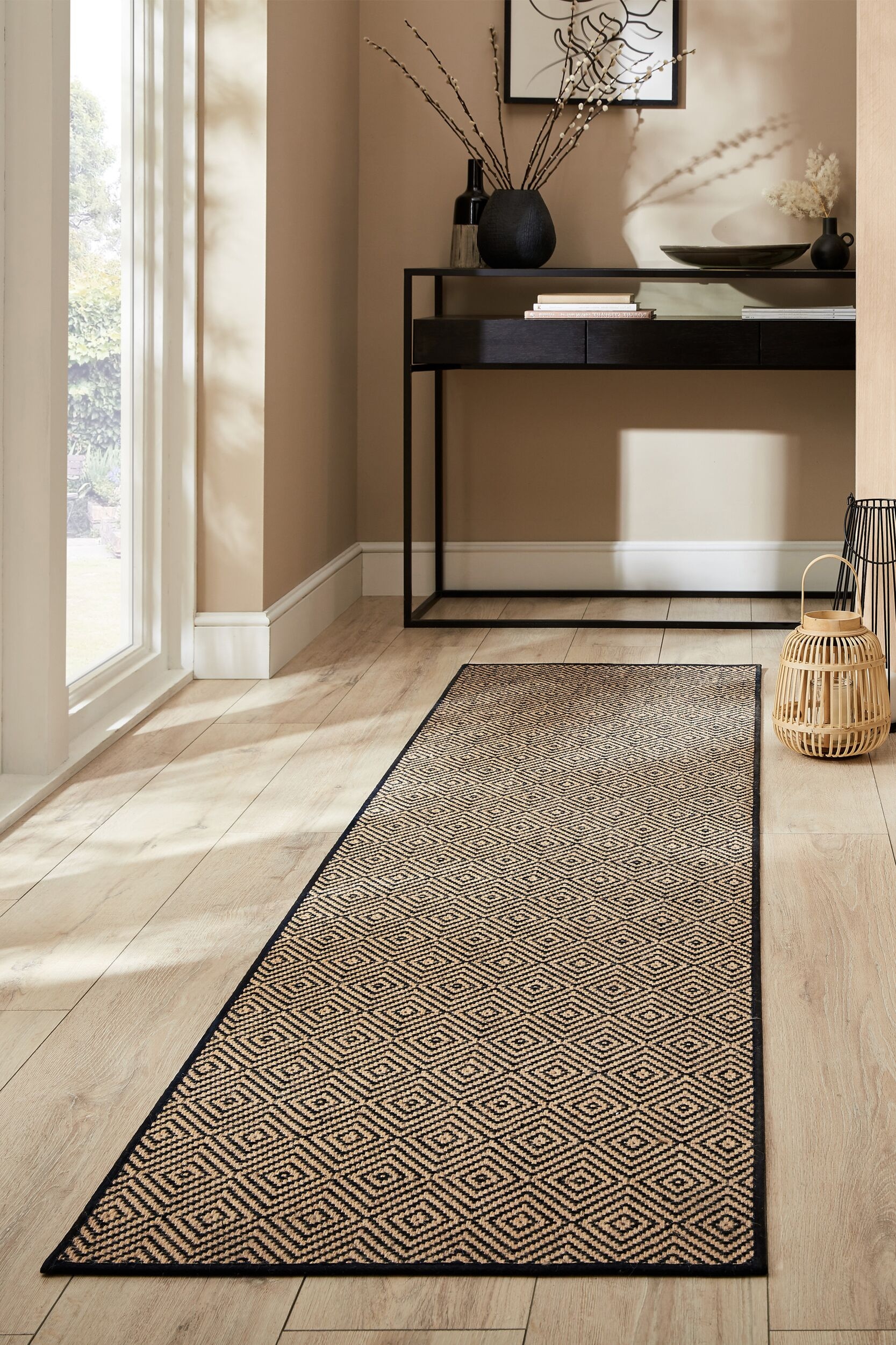 FLAIR RUGS Teppich »Jute Diamond«, rechteckig, 4 mm Höhe, Jute Teppich