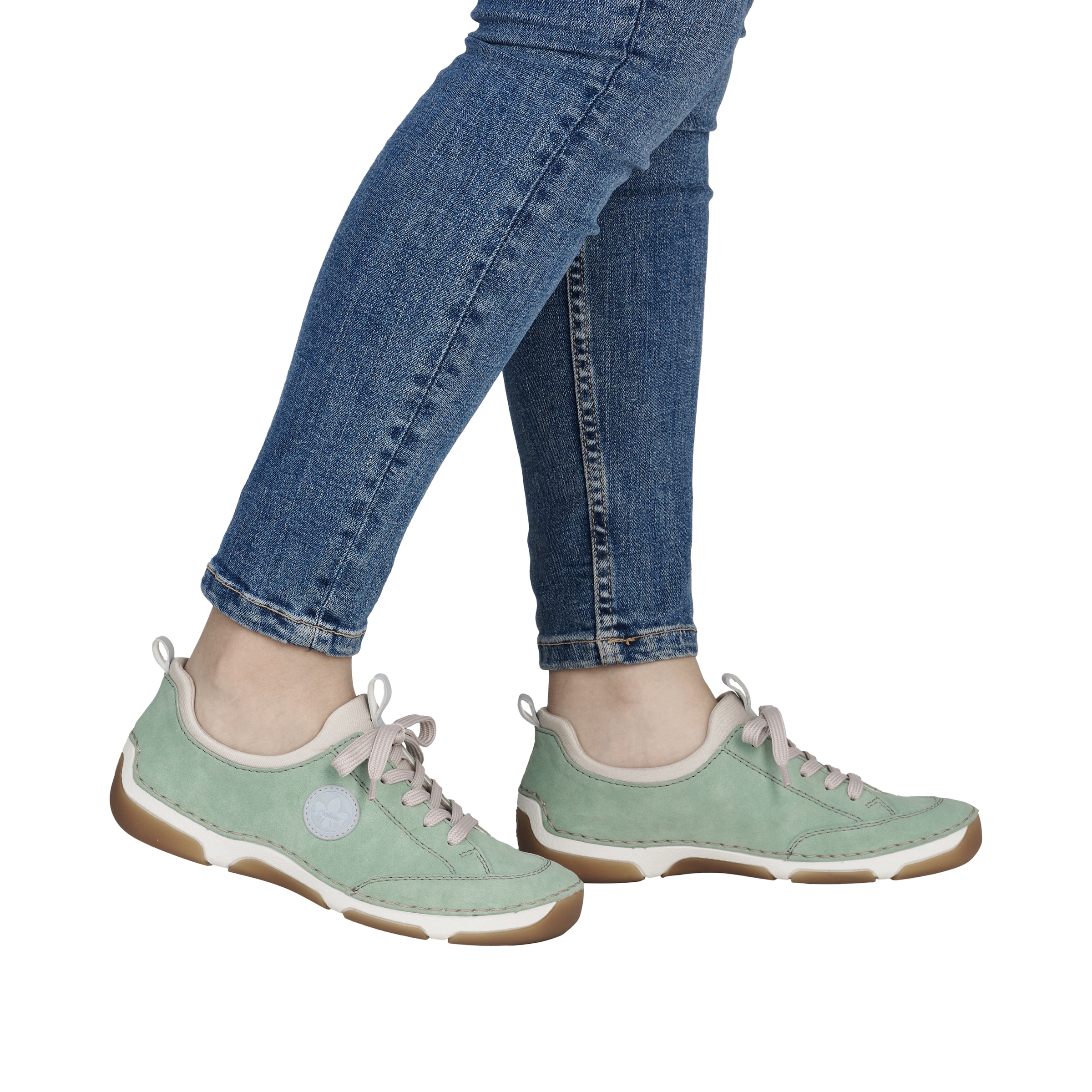 Rieker Slip-On Sneaker  Slipper, Schlupfschuh, Freizeitsneaker aus Lederimitat