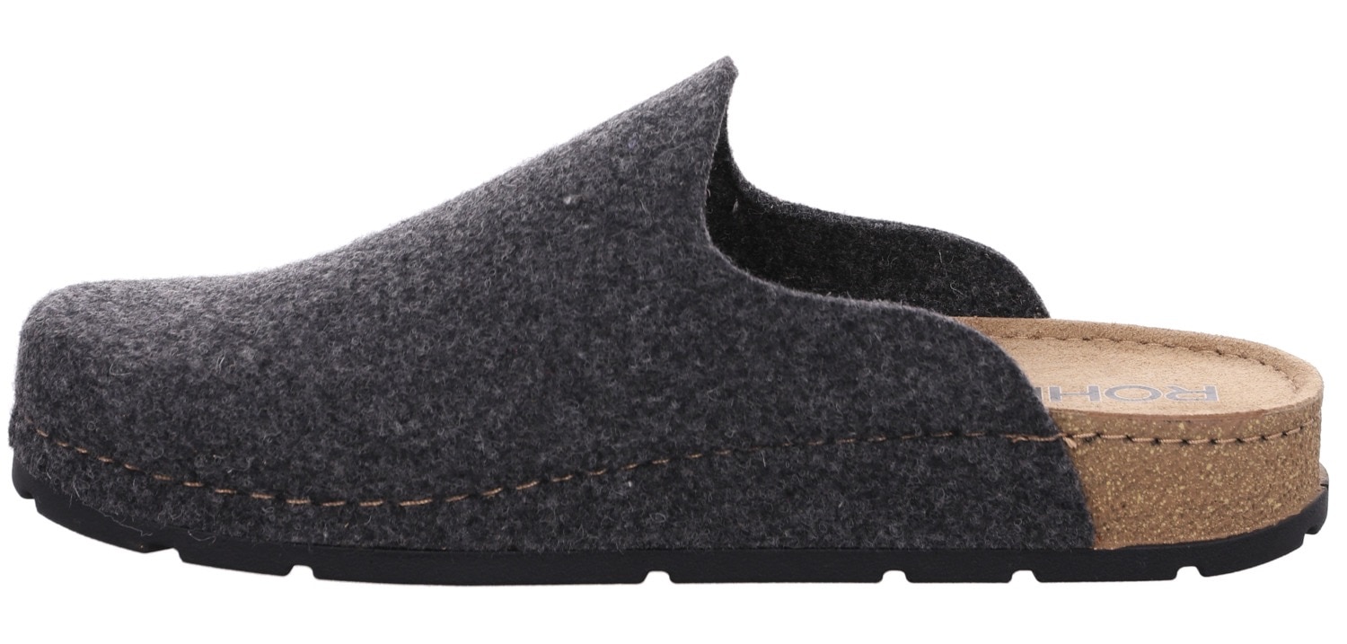 Rohde Pantoffel  Hausschuh, Schlappen, Homeslipper mit innenliegender Plateausohle