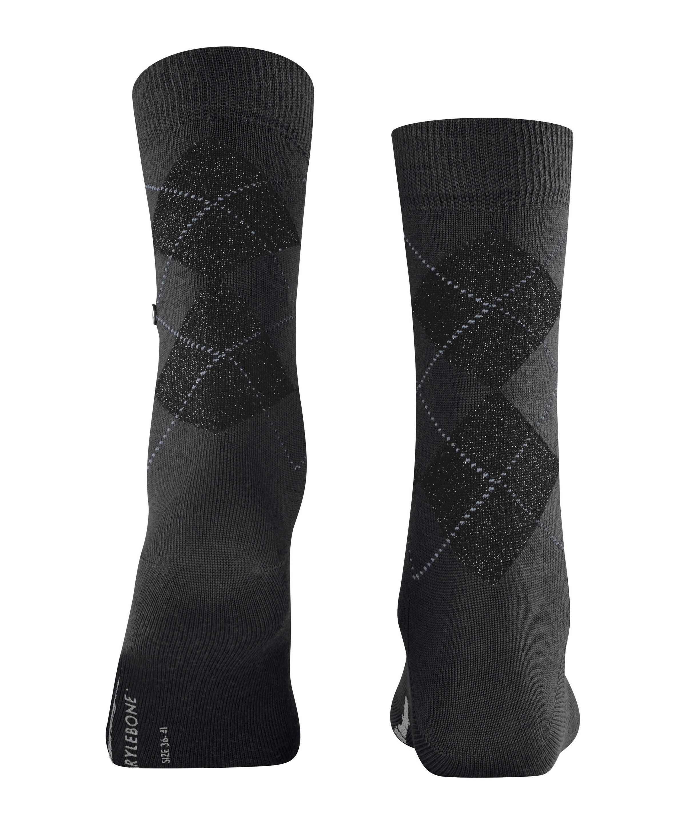 Burlington Socken »Marylebone Glitter« verstärkt, hochwertig,mehrfarbig, mit Karo