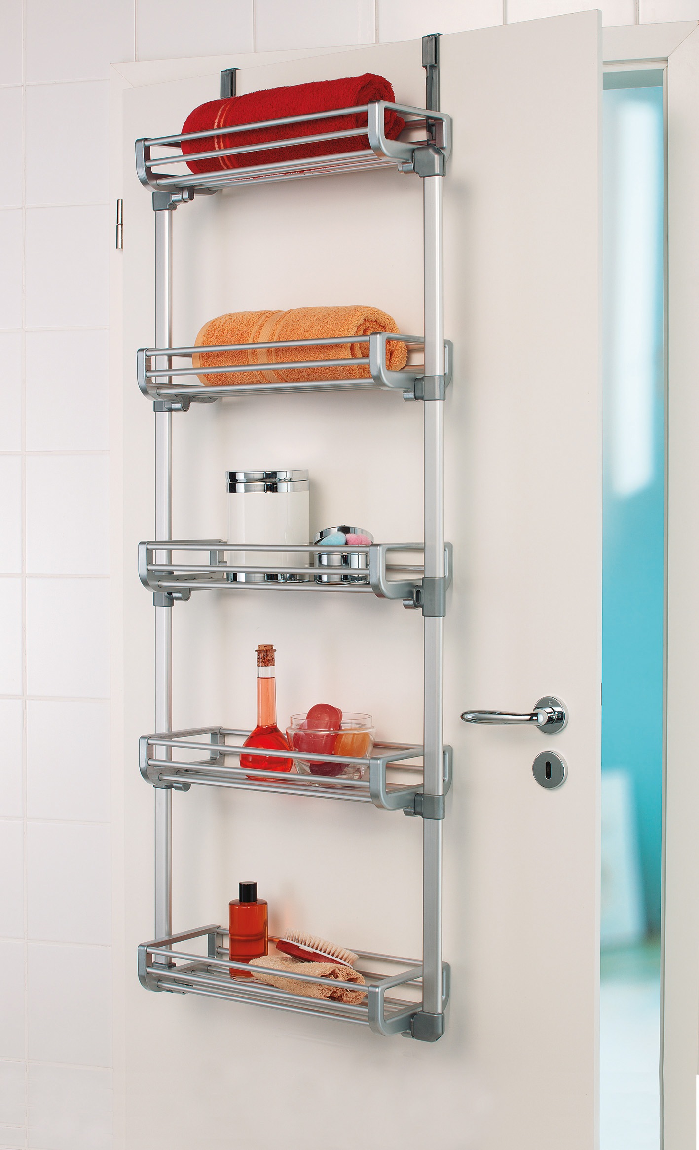Ruco Türregal Aluminium/Kunststoff, mit 5 Körben günstig online kaufen