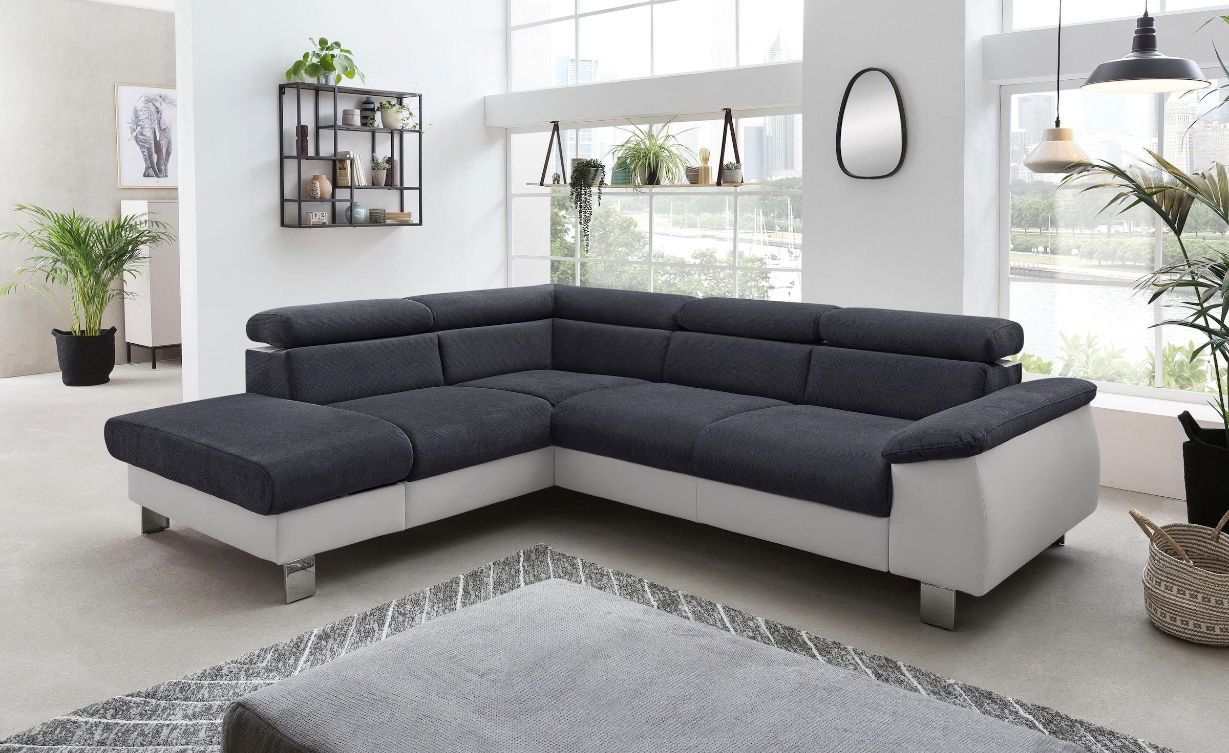 COTTA Polstergarnitur »Komaris L-Form«, (Set), Set bestehend aus: Ecksofa m günstig online kaufen