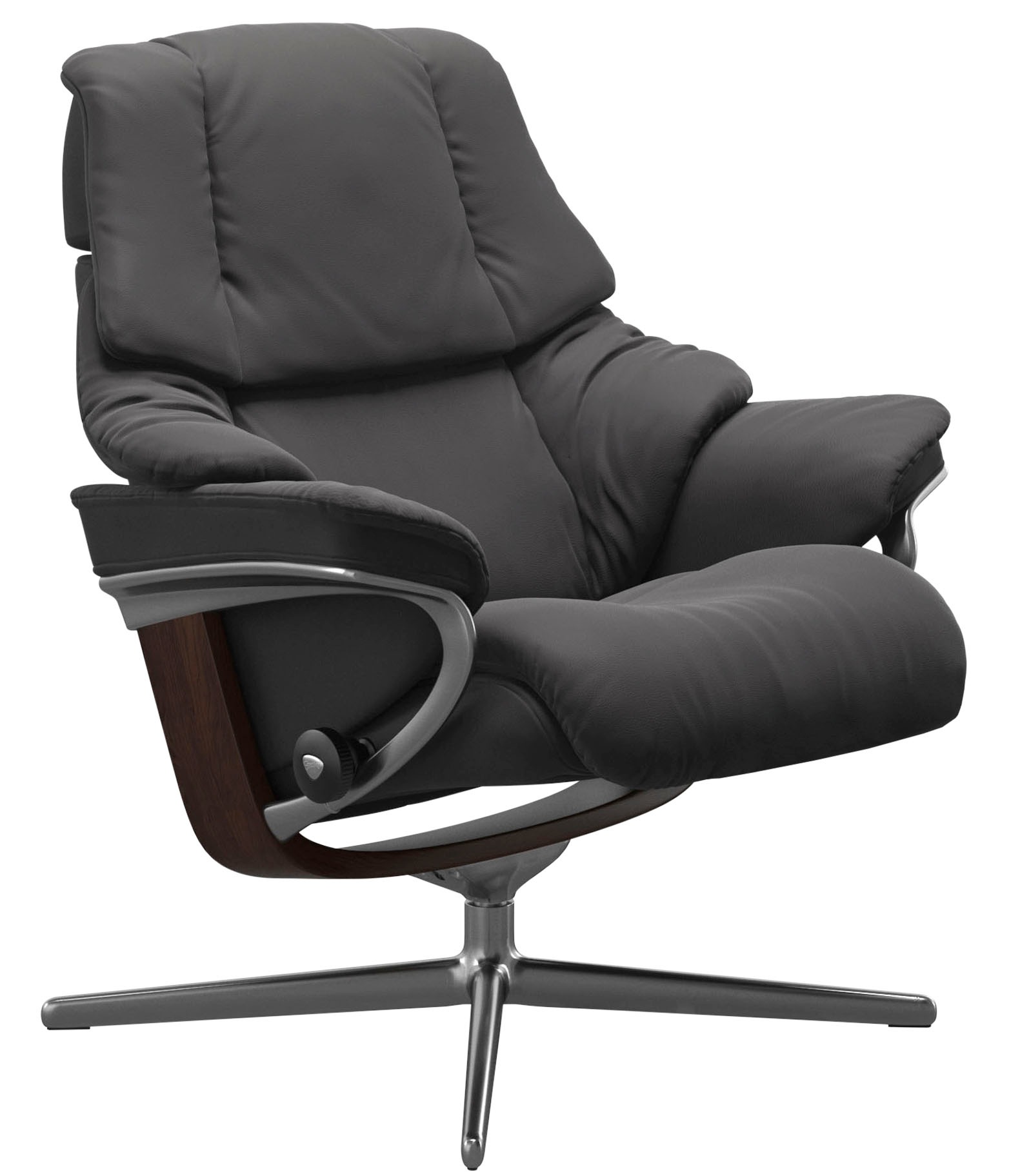 Stressless® Relaxsessel »Reno«, mit Cross Base, Größe S, M & L, Holzakzent Braun