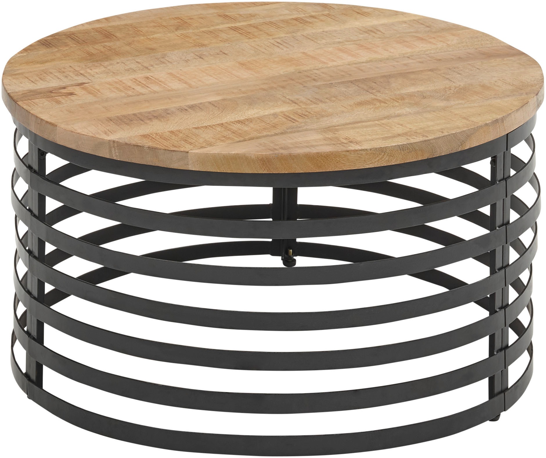 Stolkom Couchtisch »Marly Massivholztisch rund, Wohnzimmertisch, BxH 80x40 günstig online kaufen