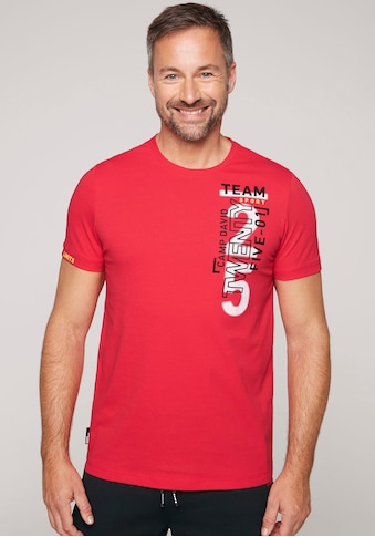 CAMP DAVID T-Shirt, mit kleinem Label Print auf Ärmel und Vorderseite kaufen