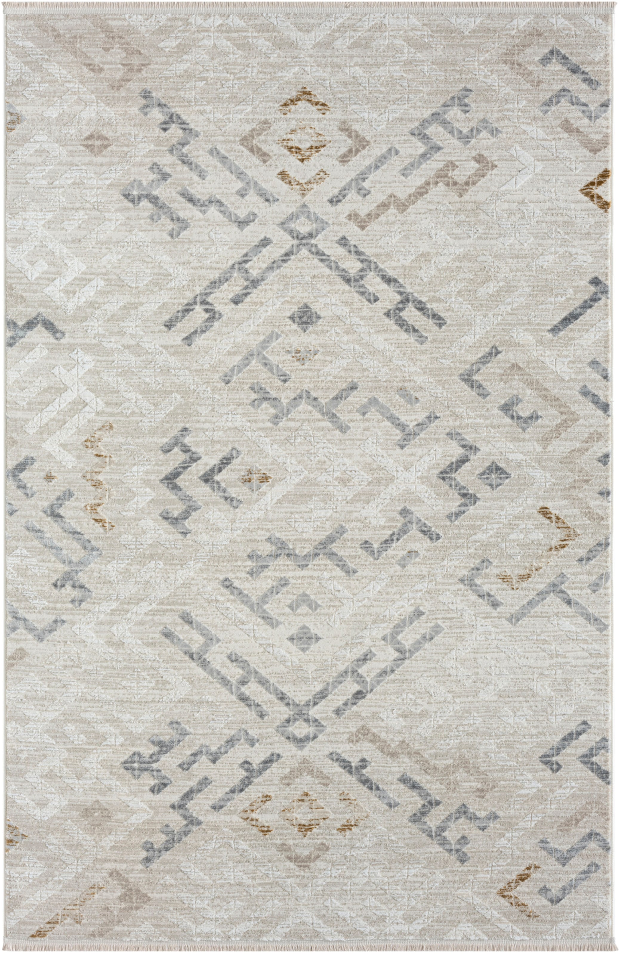 Myflair Möbel & Accessoires Teppich »My Type«, rechteckig, 10 mm Höhe, Kurzflor, Ethno-Style, besonders weich durch Microfaser, mit Fransen