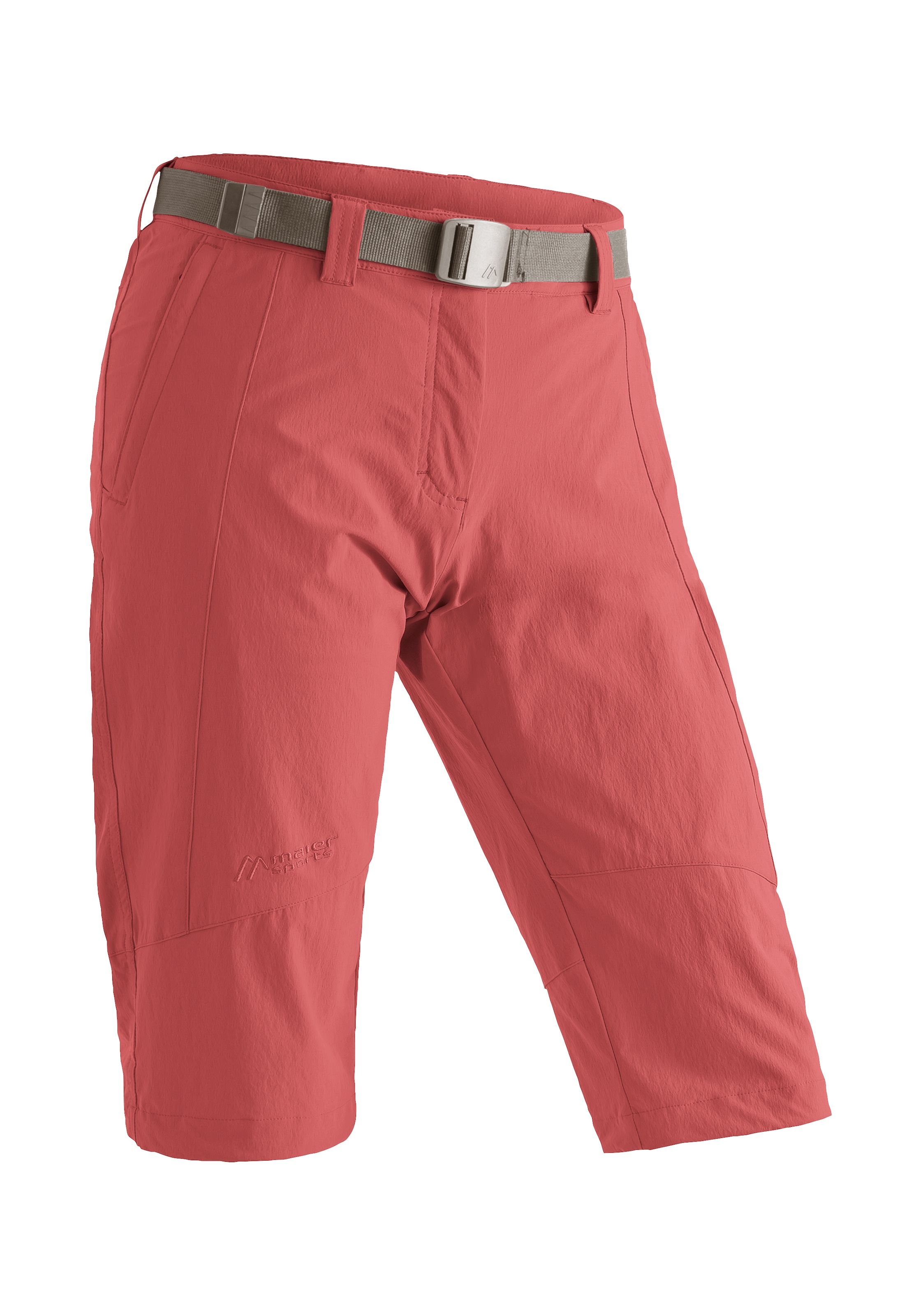 MAIER SPORTS Caprihose »Kluane« Damen Shorts, kurze Wanderhose, Outdoorhose mit 2 Taschen, Regular Fit karminrot 23 - Kurzgrößen Kurzgrößen 23...